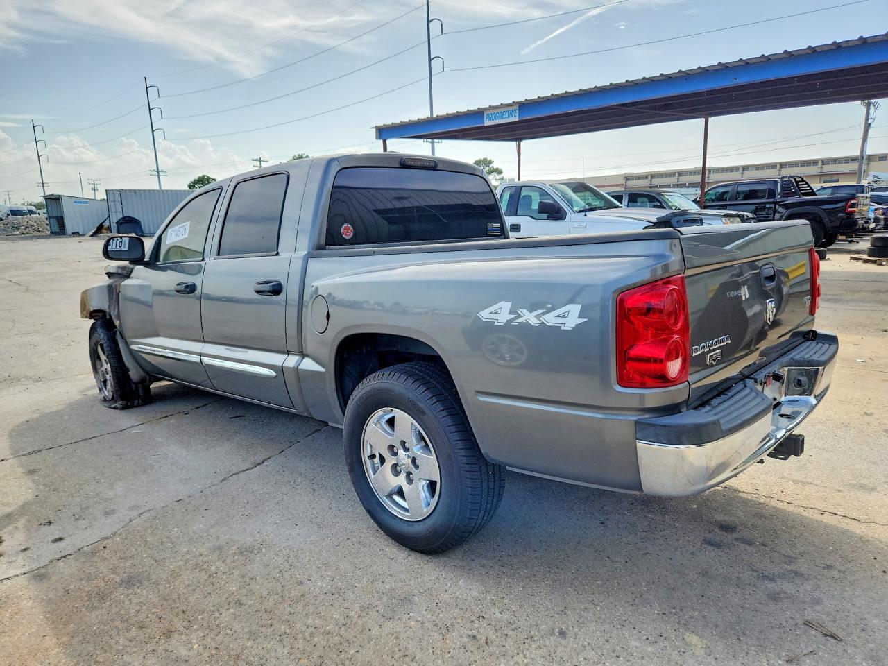 2005 Dodge Dakota Quad Laramie Gray vin: 1D3HW58N95S166390