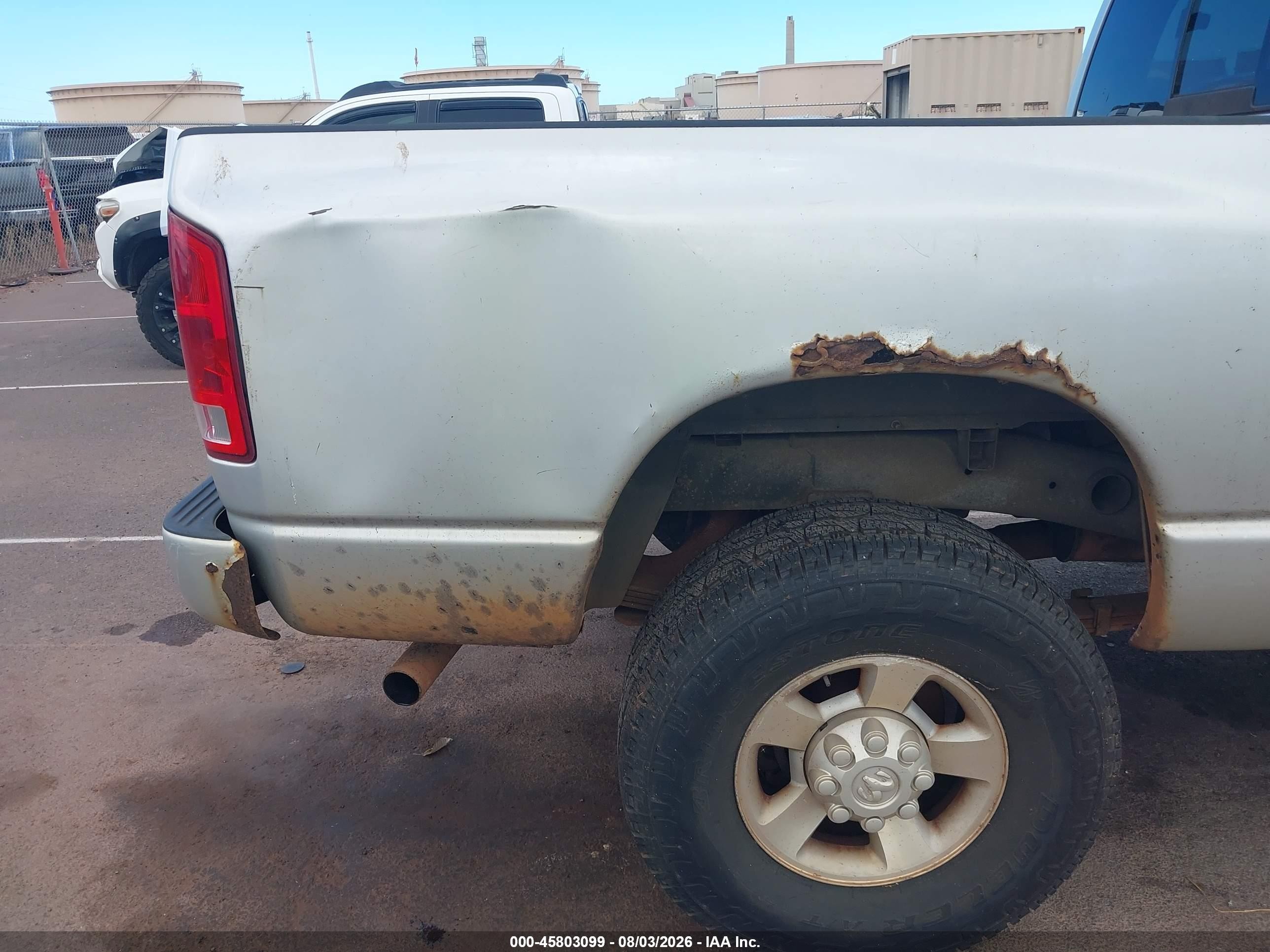 2003 Dodge Ram 2500 Slt/laramie/st Silver vin: 1D3KU28D13J569753