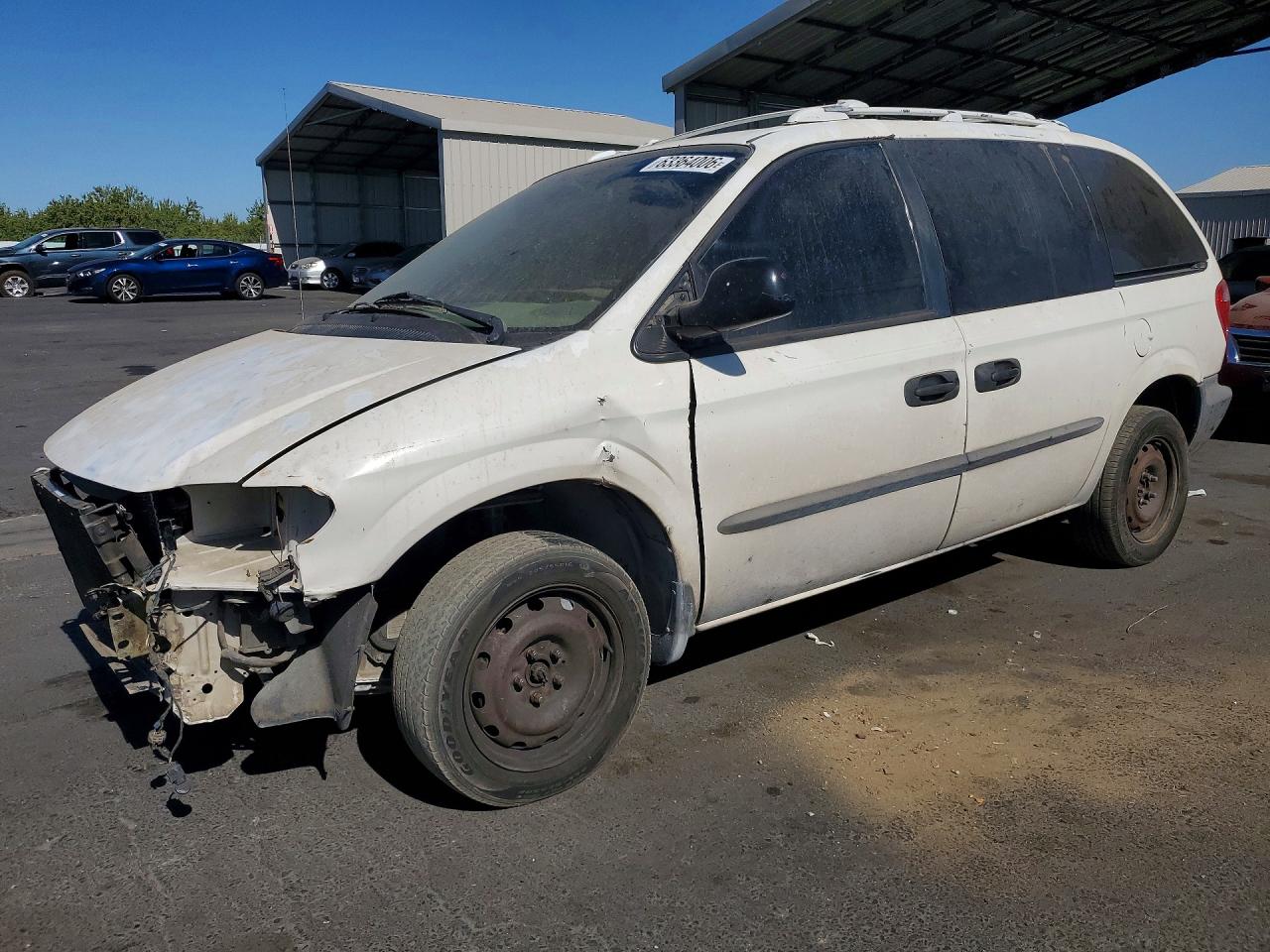 2003 Dodge Caravan C/v White vin: 1D4GP21363B340022