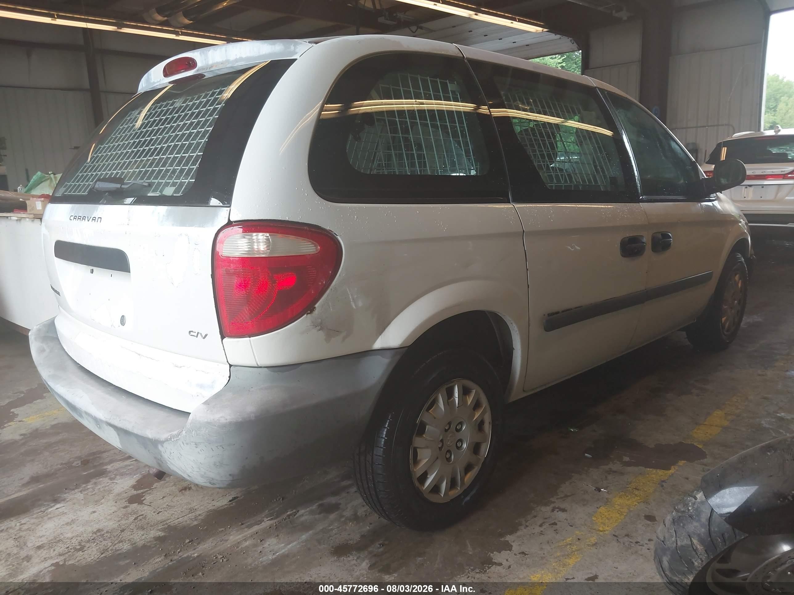 2006 Dodge Caravan Cv White vin: 1D4GP21E16B514763