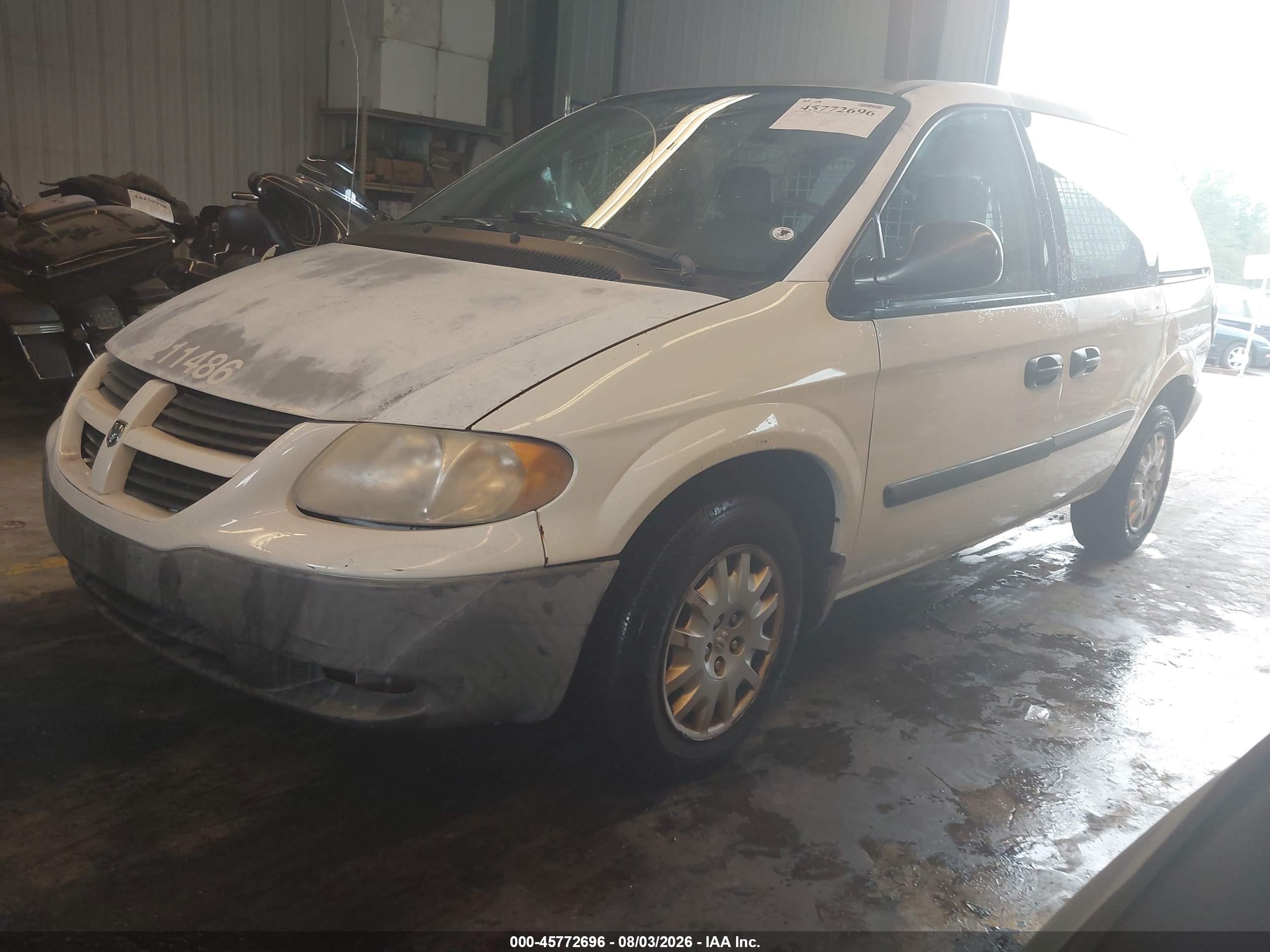 2006 Dodge Caravan Cv White vin: 1D4GP21E16B514763