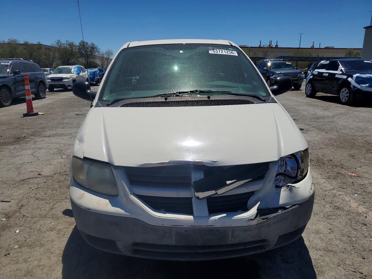 2007 Dodge Caravan C/v White vin: 1D4GP21R97B228633
