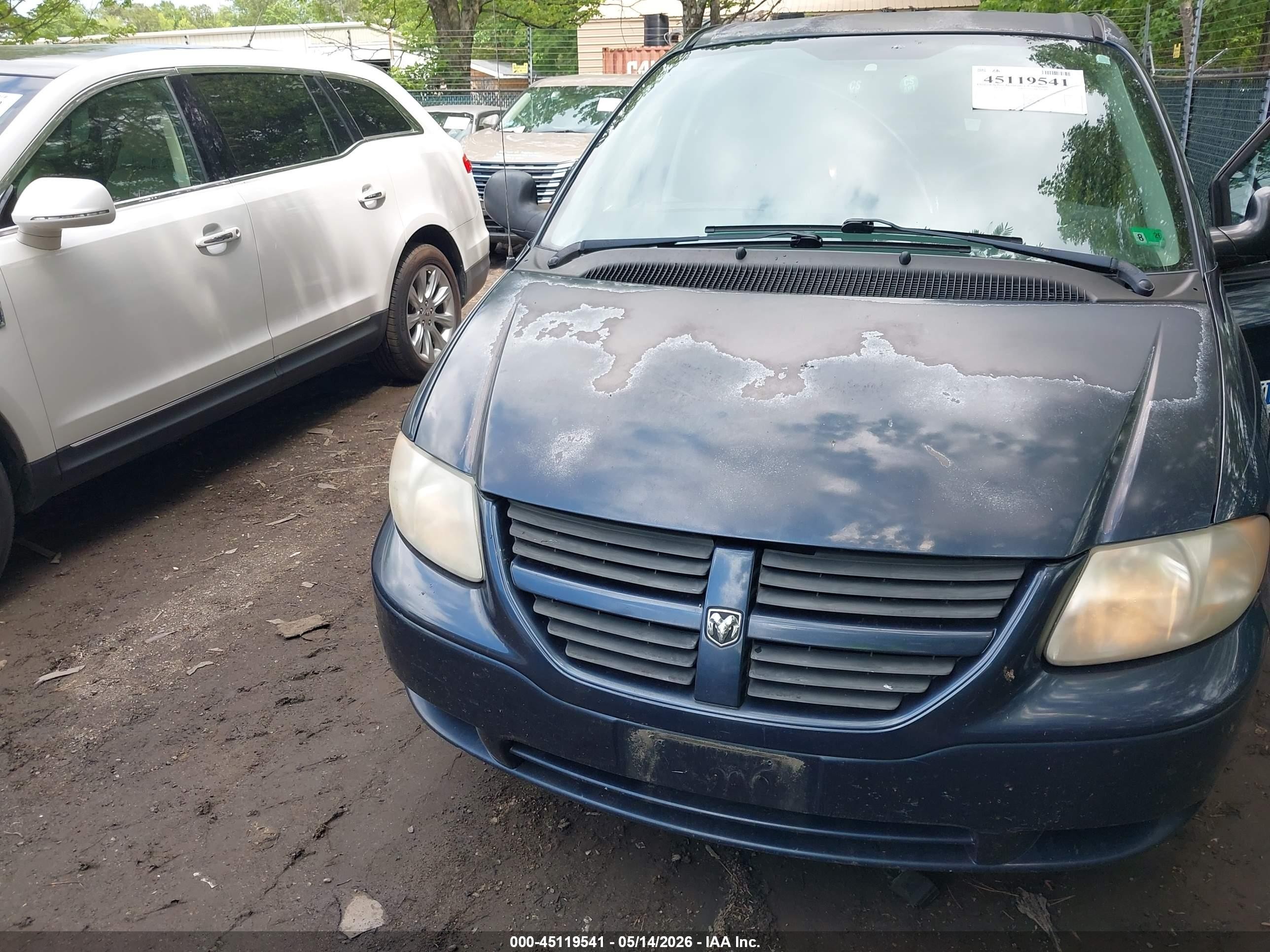 2007 Dodge Grand Caravan Cv Blue vin: 1D4GP23E47B258374