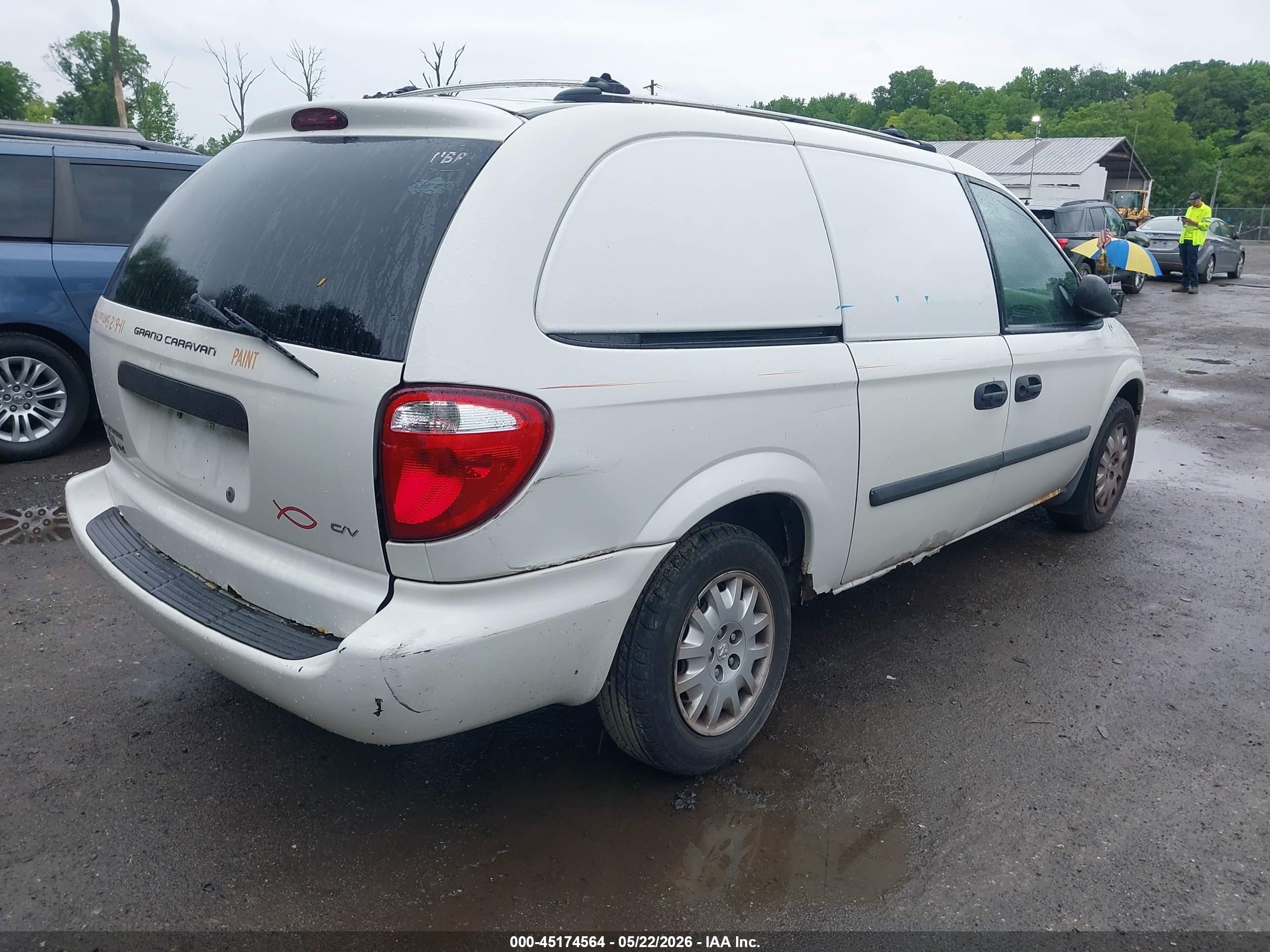 2006 Dodge Grand Caravan Cv White vin: 1D4GP23R06B590443