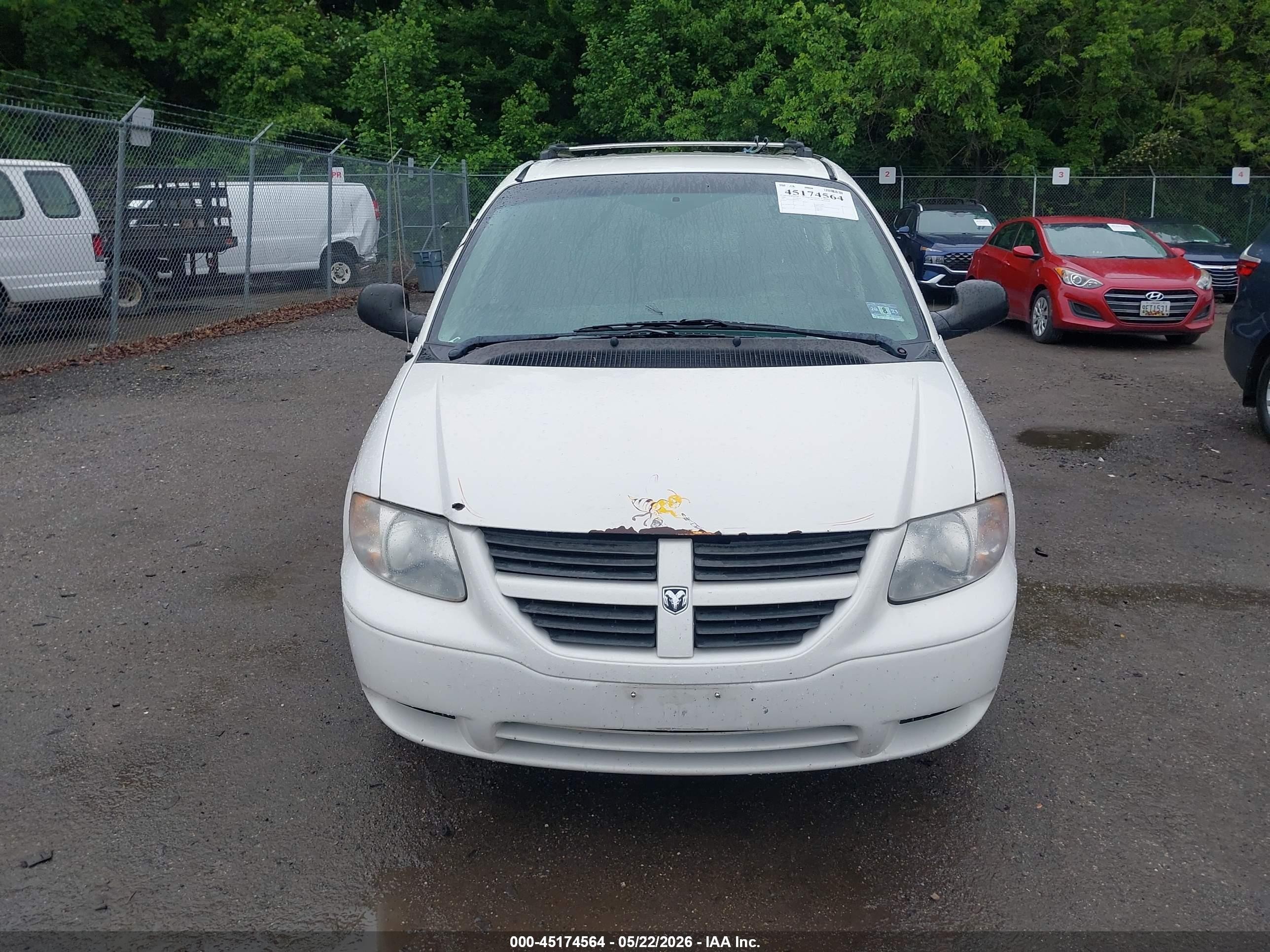 2006 Dodge Grand Caravan Cv White vin: 1D4GP23R06B590443