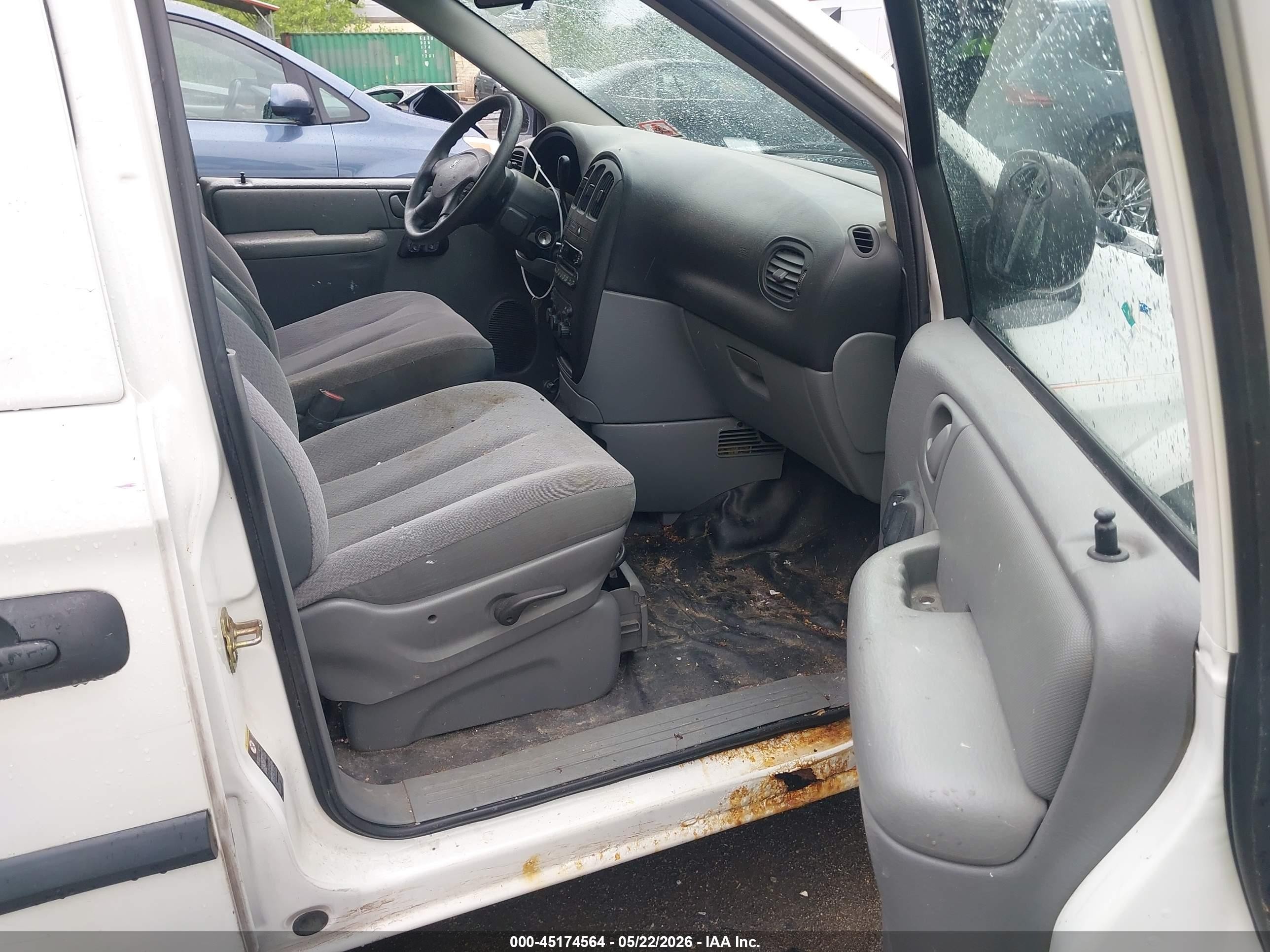 2006 Dodge Grand Caravan Cv White vin: 1D4GP23R06B590443
