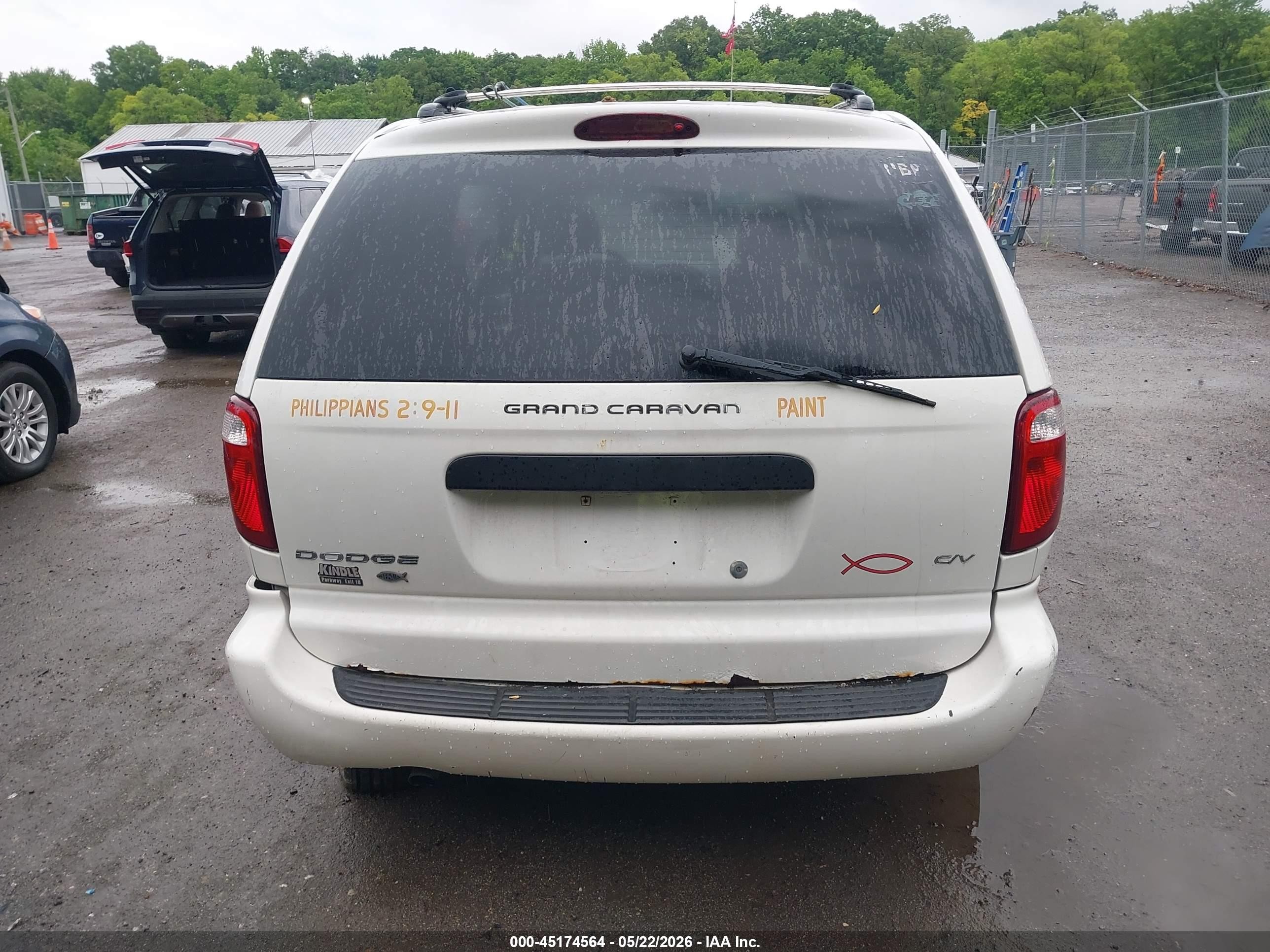 2006 Dodge Grand Caravan Cv White vin: 1D4GP23R06B590443