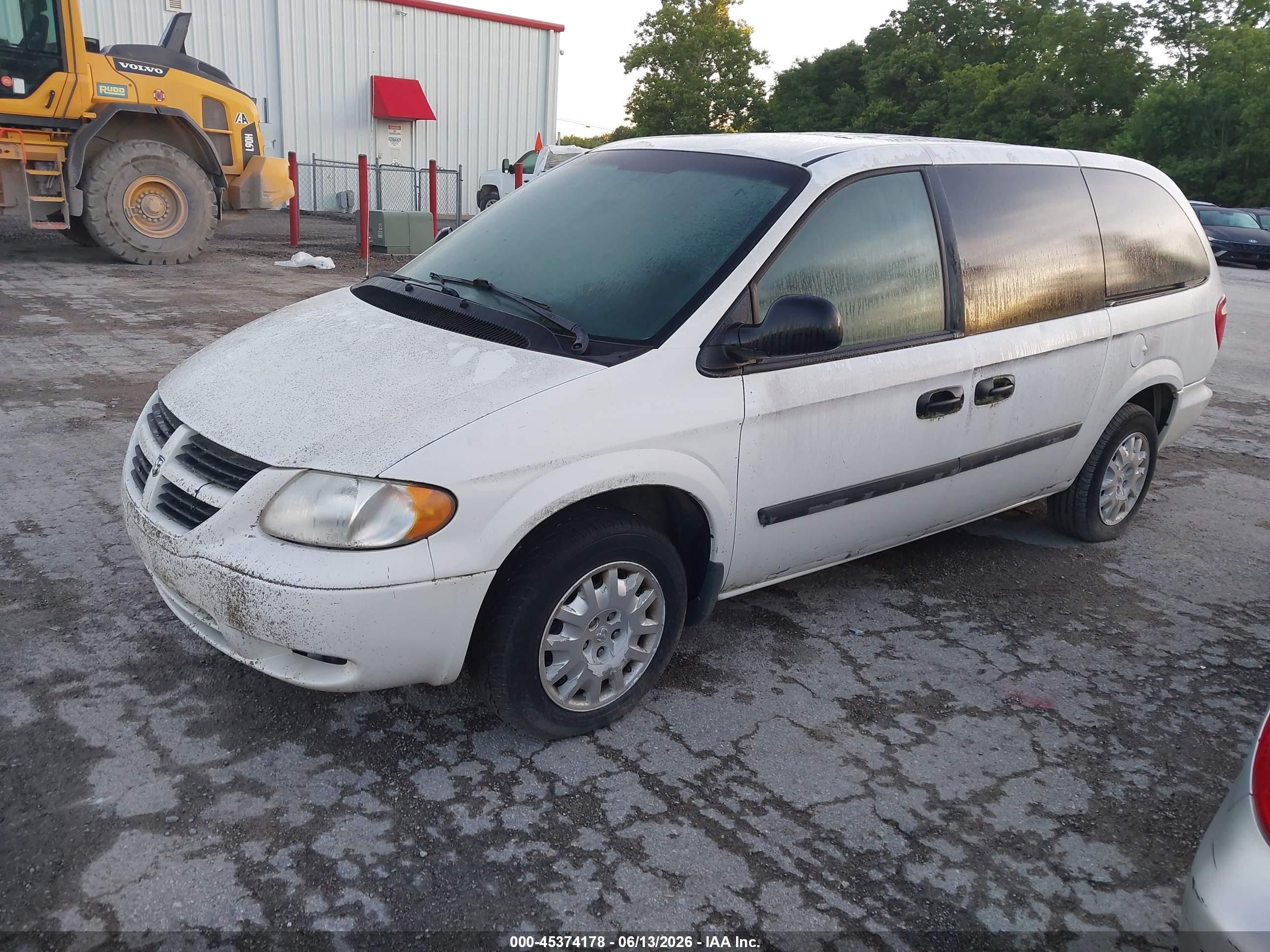 2007 Dodge Grand Caravan Cv White vin: 1D4GP23R67B211494