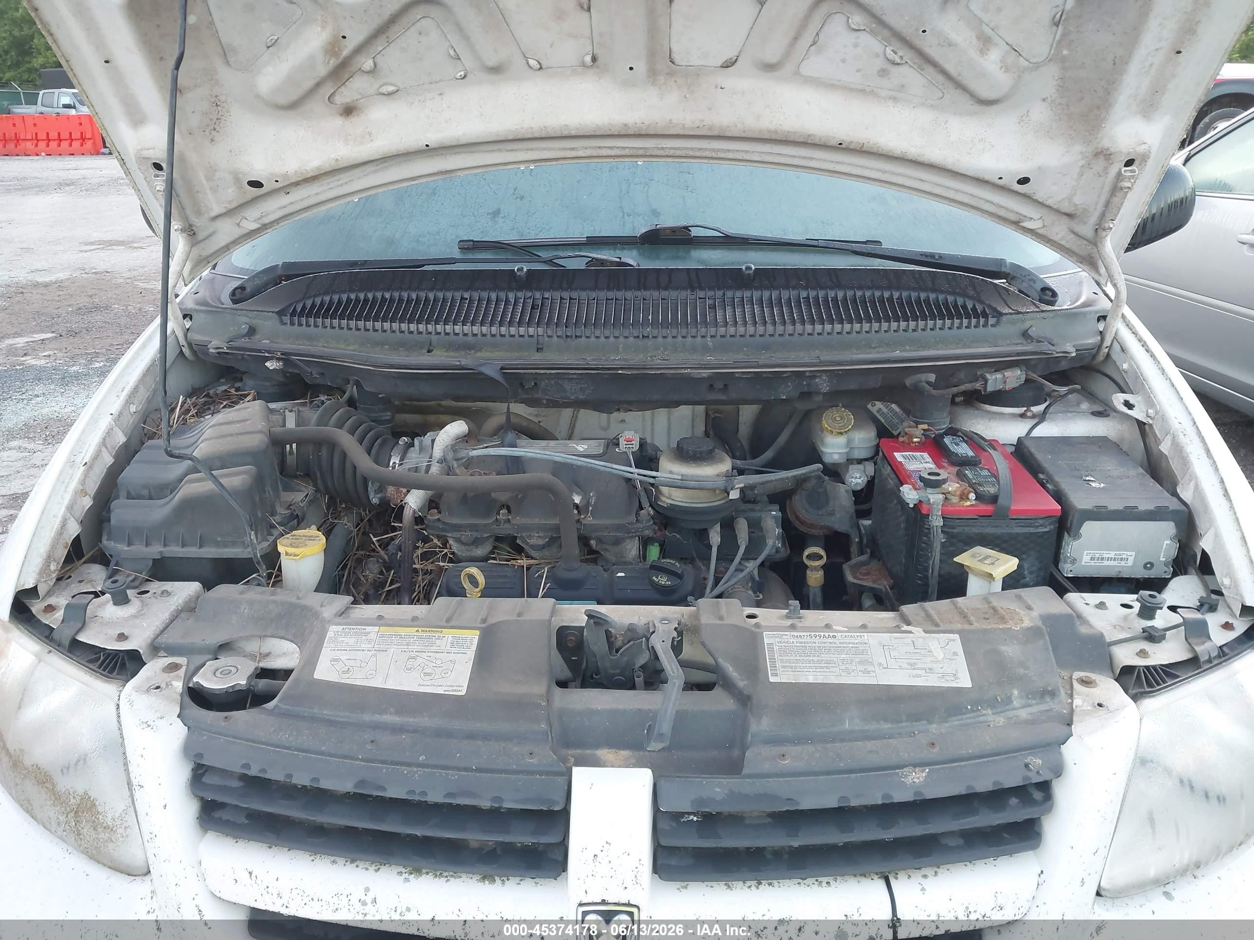 2007 Dodge Grand Caravan Cv White vin: 1D4GP23R67B211494