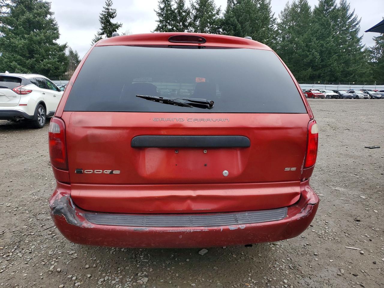 2003 Dodge Grand Caravan Se Red vin: 1D4GP24313B259781