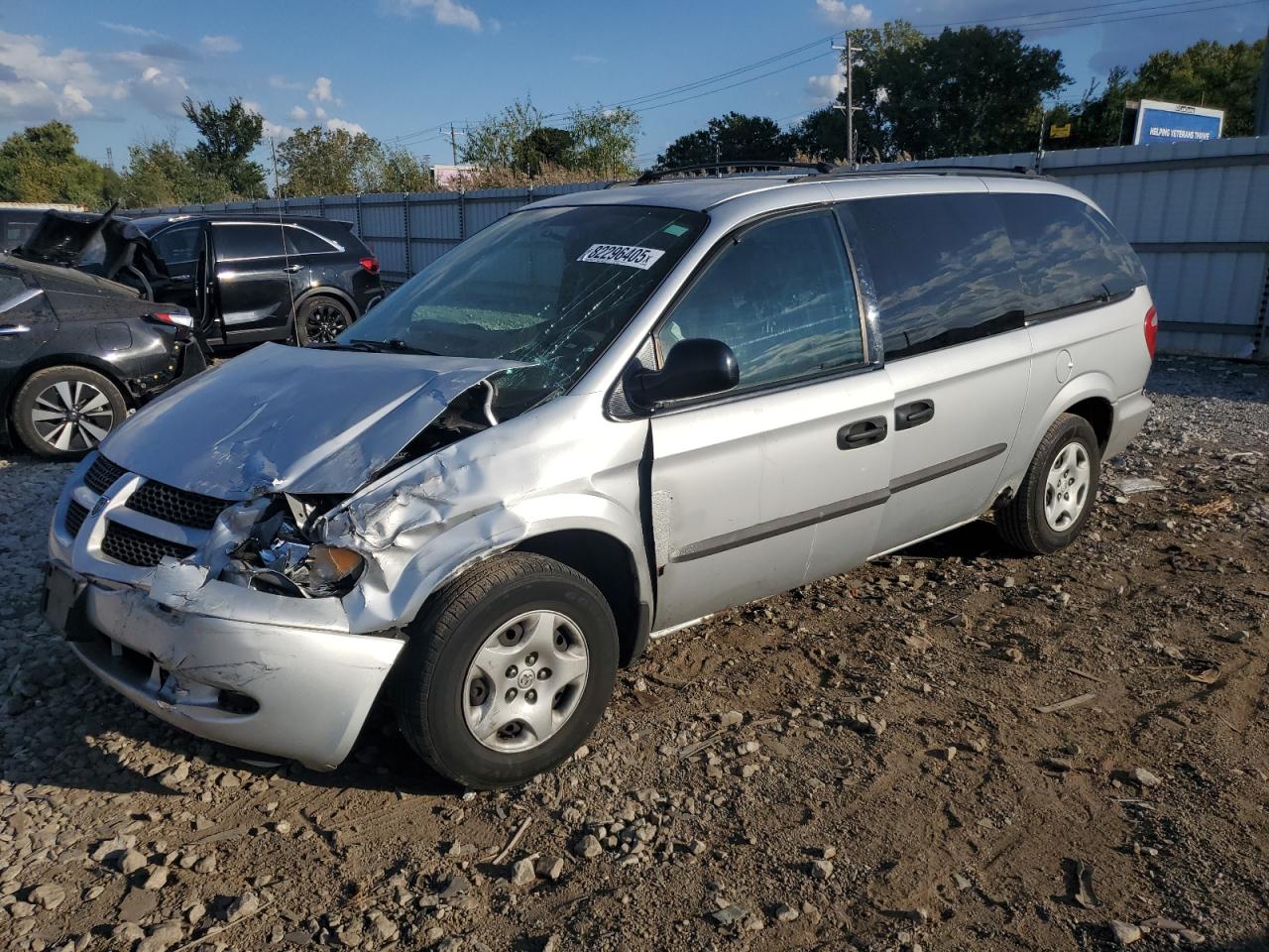 2003 Dodge Grand Caravan Se Gray vin: 1D4GP24313B285149
