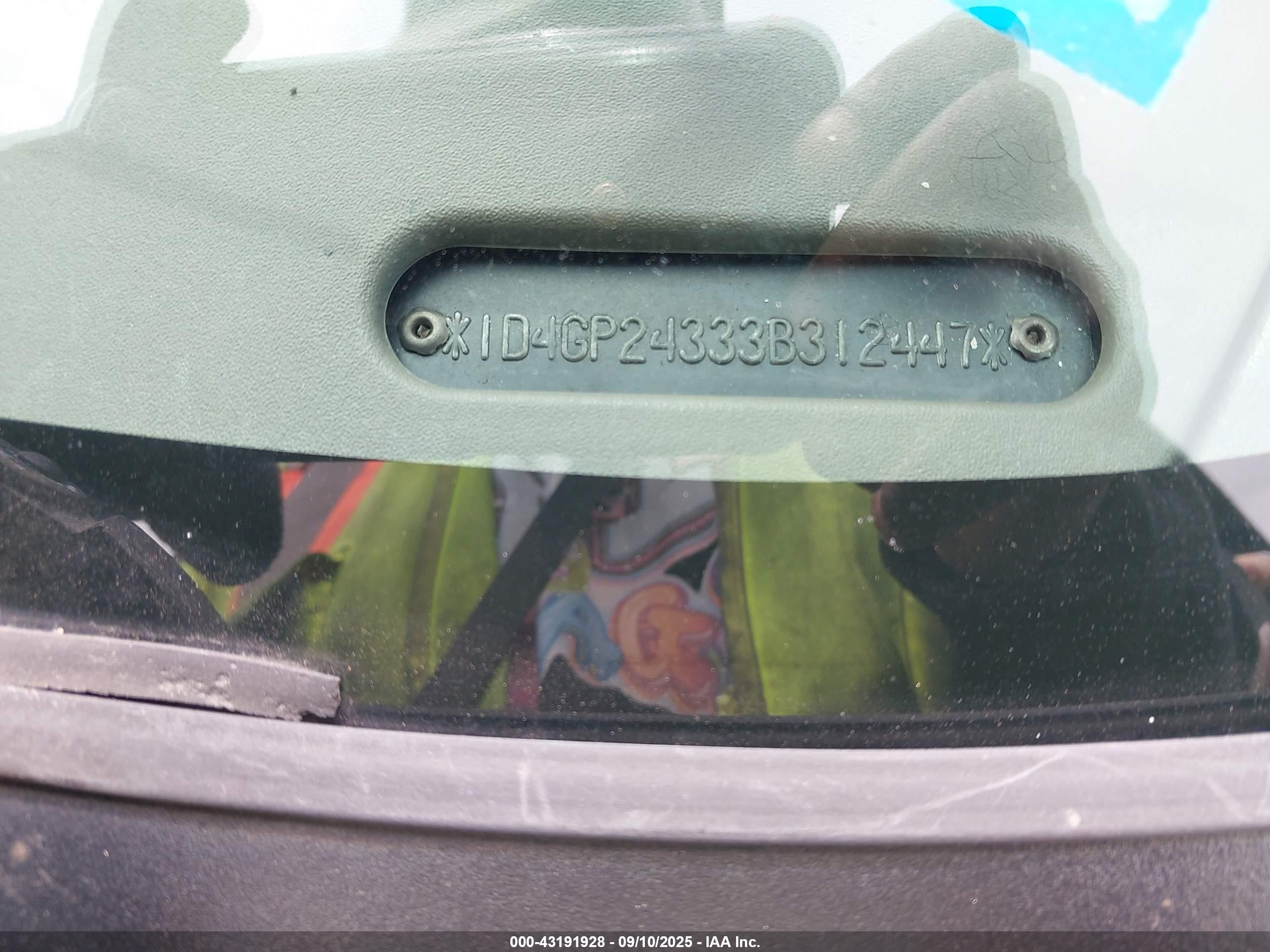 2003 Dodge Grand Caravan Se Green vin: 1D4GP24333B312447