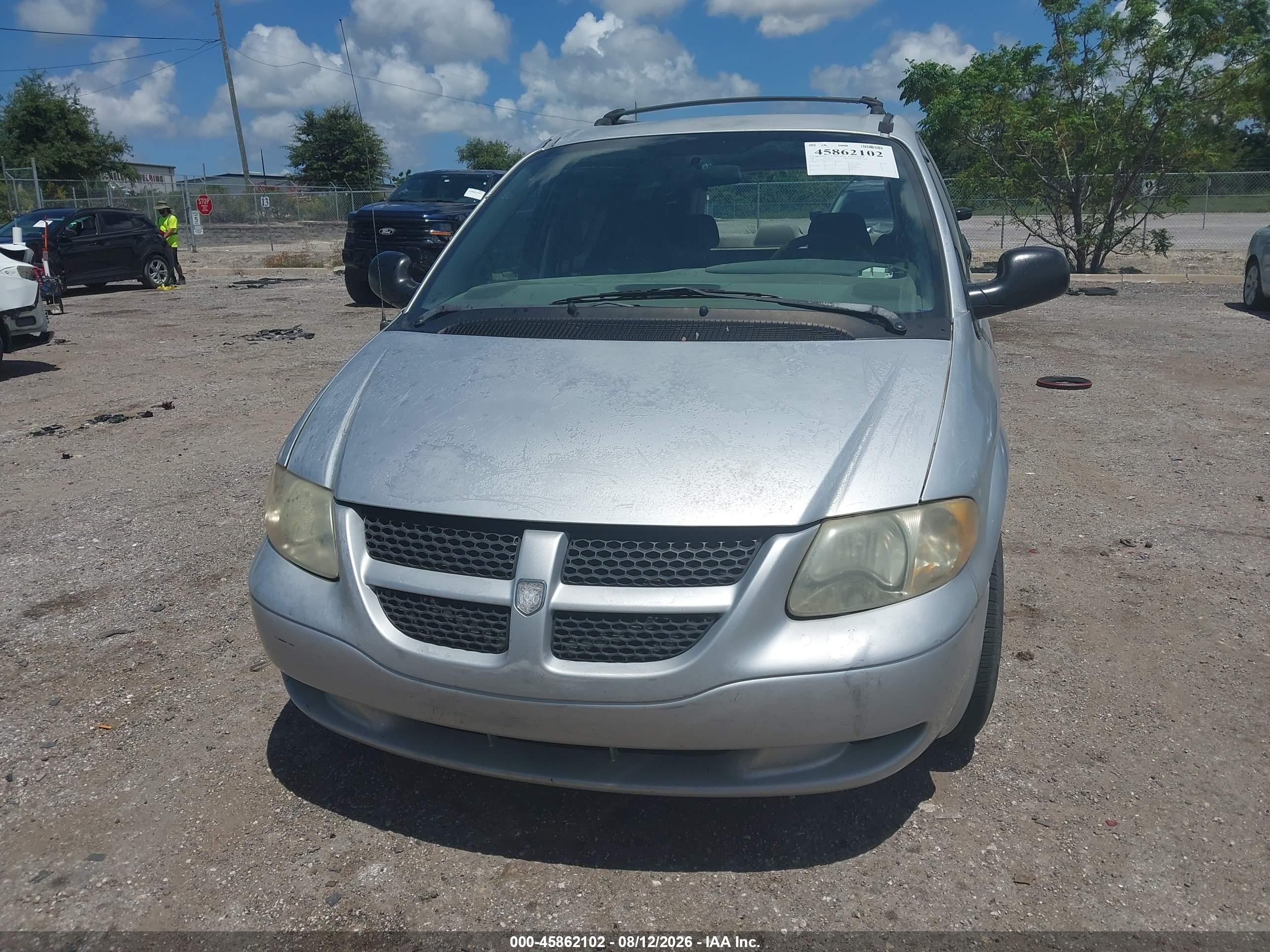 2003 Dodge Grand Caravan Se Silver vin: 1D4GP24353B191355