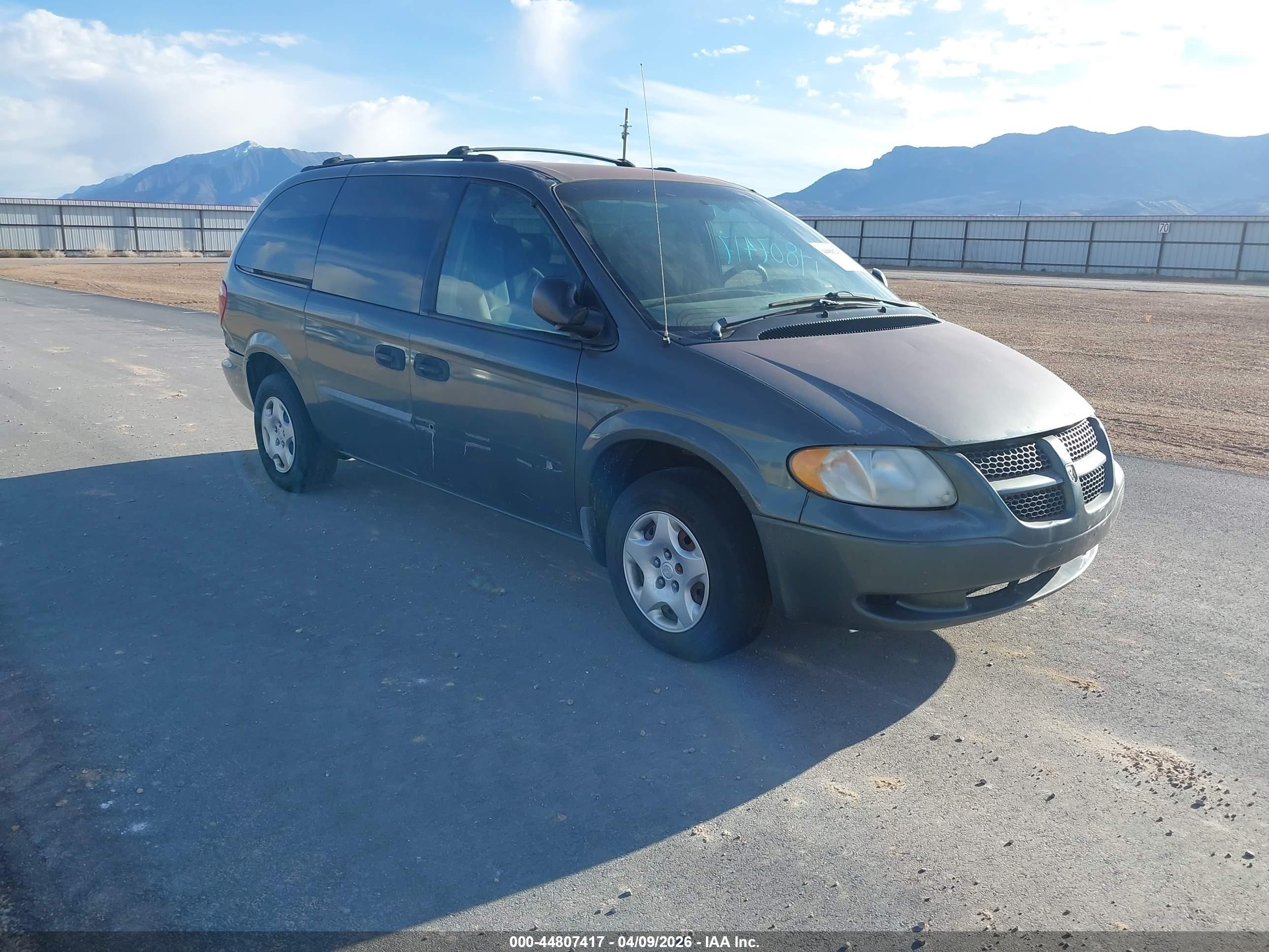 2003 Dodge Grand Caravan Se Gray vin: 1D4GP24353B237430