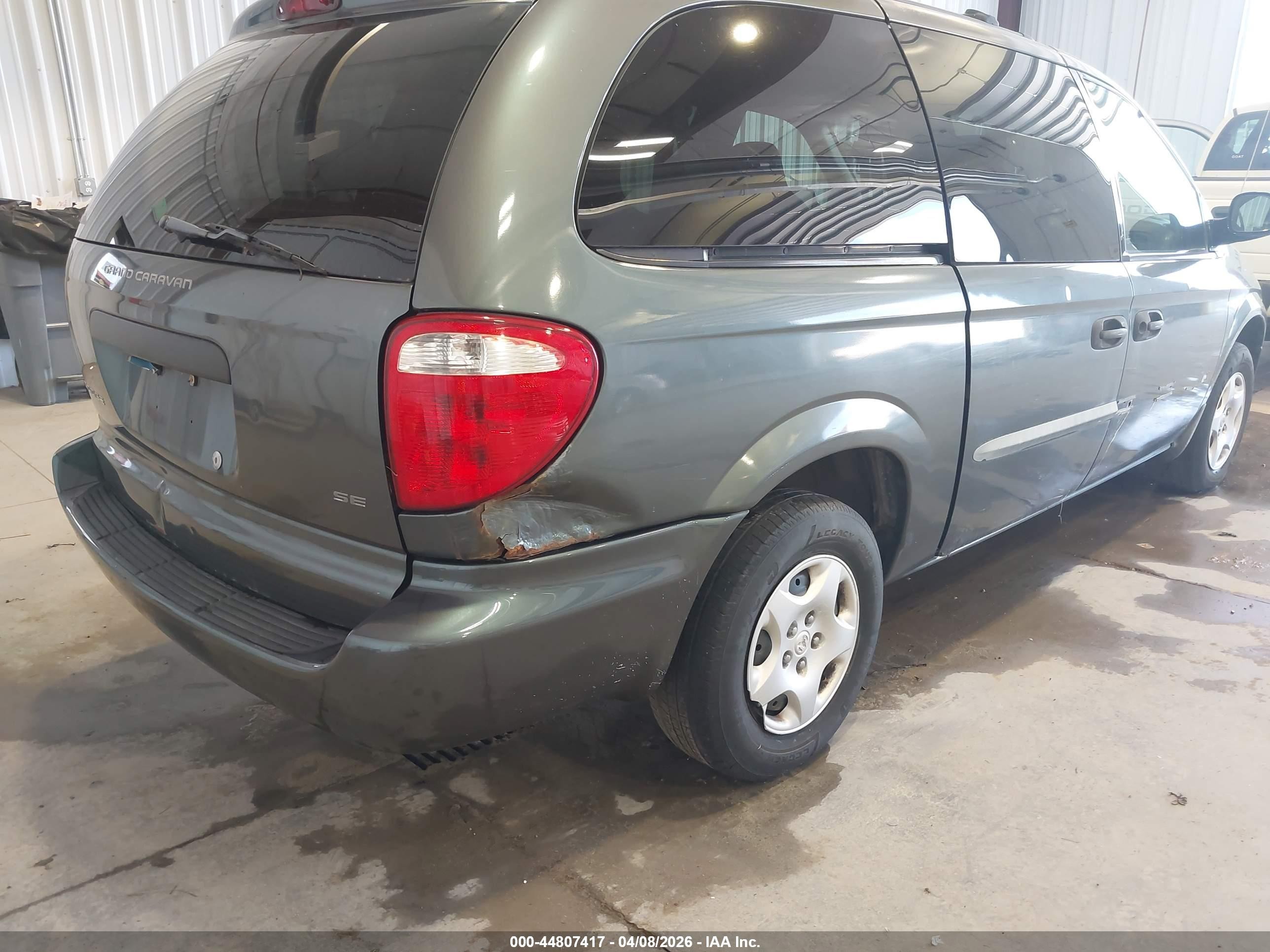 2003 Dodge Grand Caravan Se Gray vin: 1D4GP24353B237430