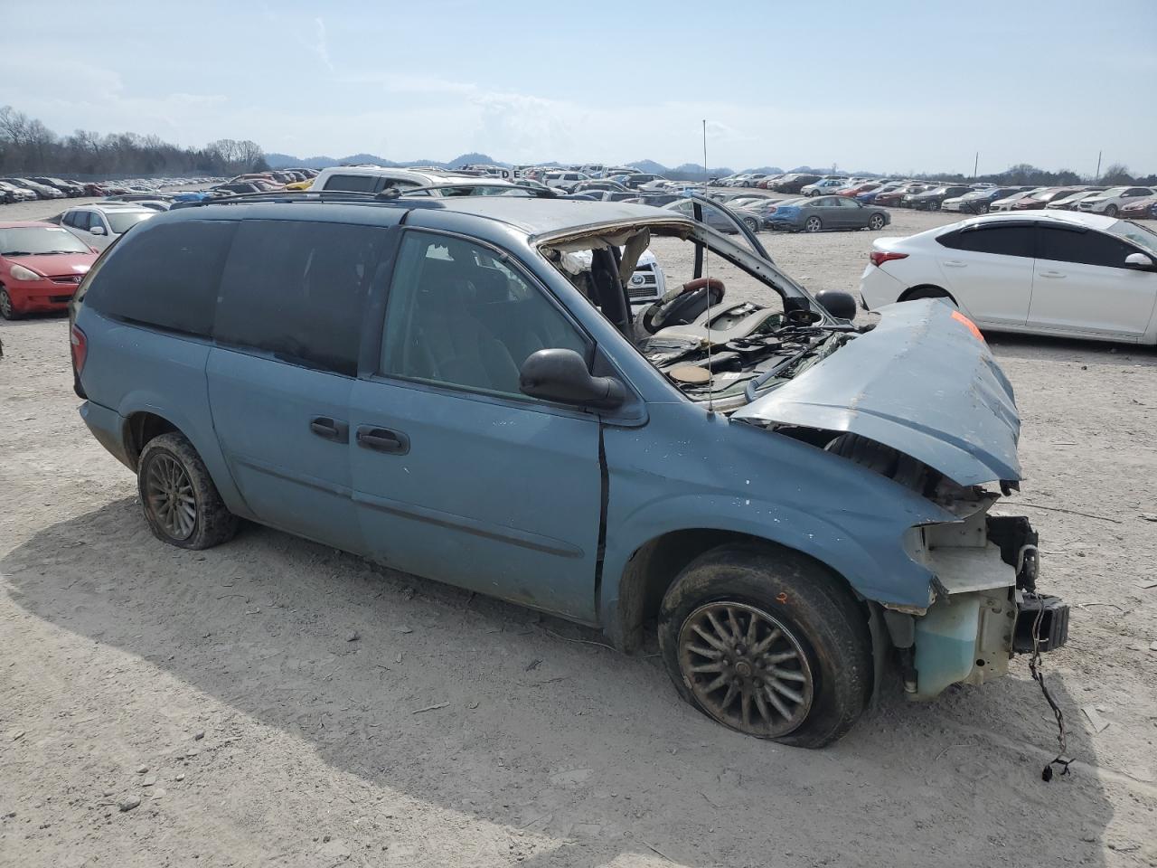 2003 Dodge Grand Caravan Se Синий vin: 1D4GP24353B288748