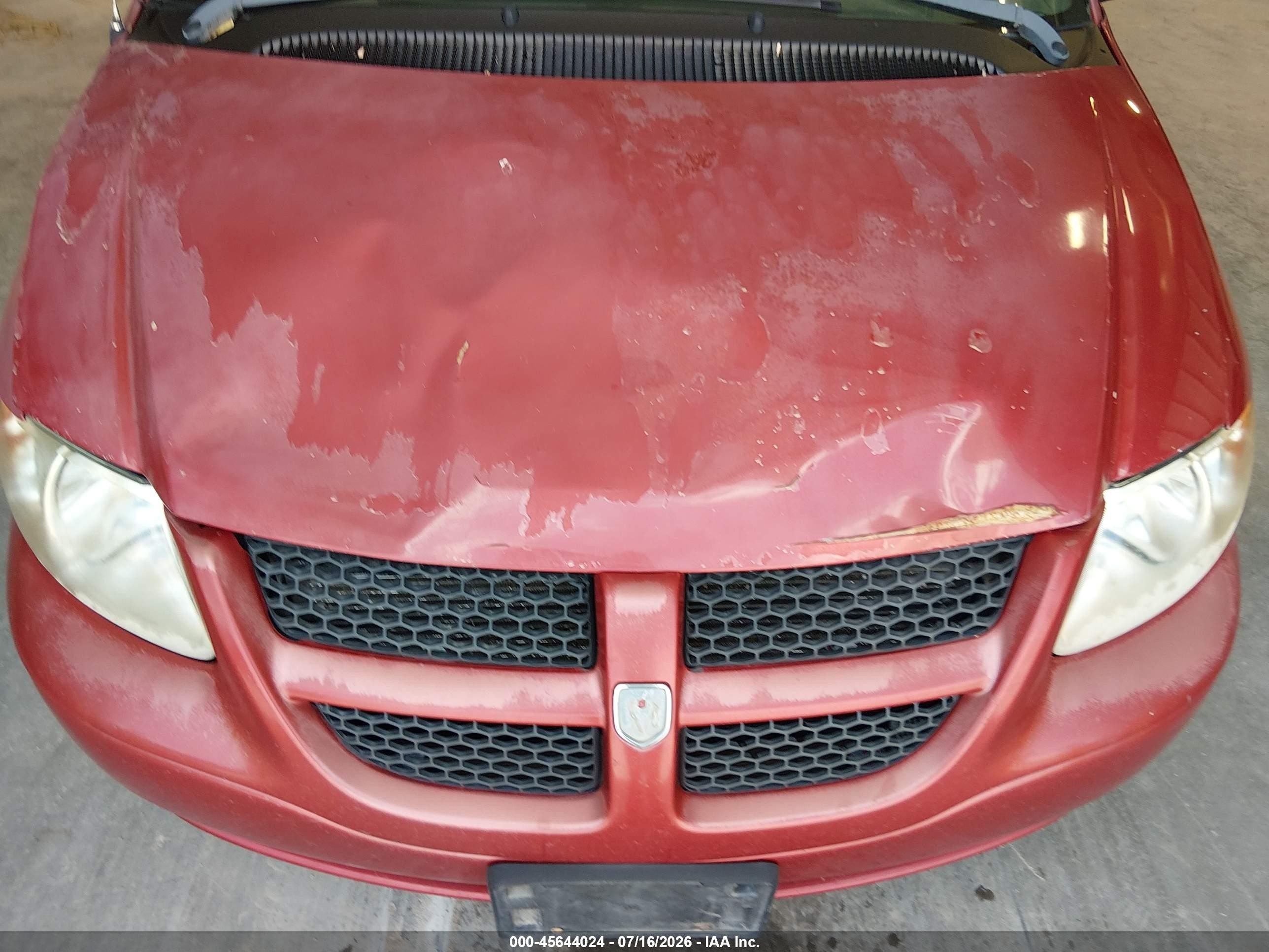 2003 Dodge Grand Caravan Se Red vin: 1D4GP24363B285311