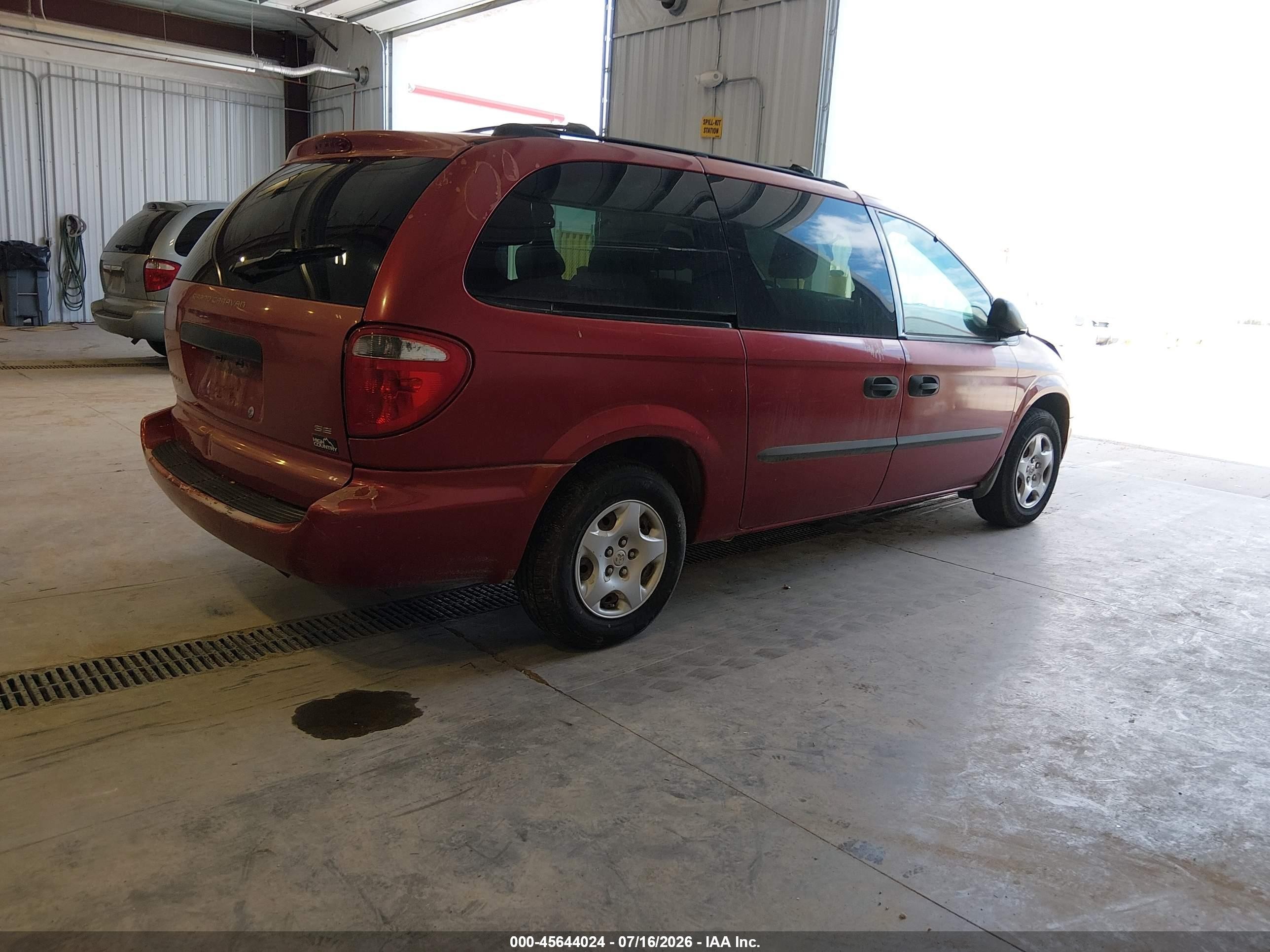 2003 Dodge Grand Caravan Se Red vin: 1D4GP24363B285311