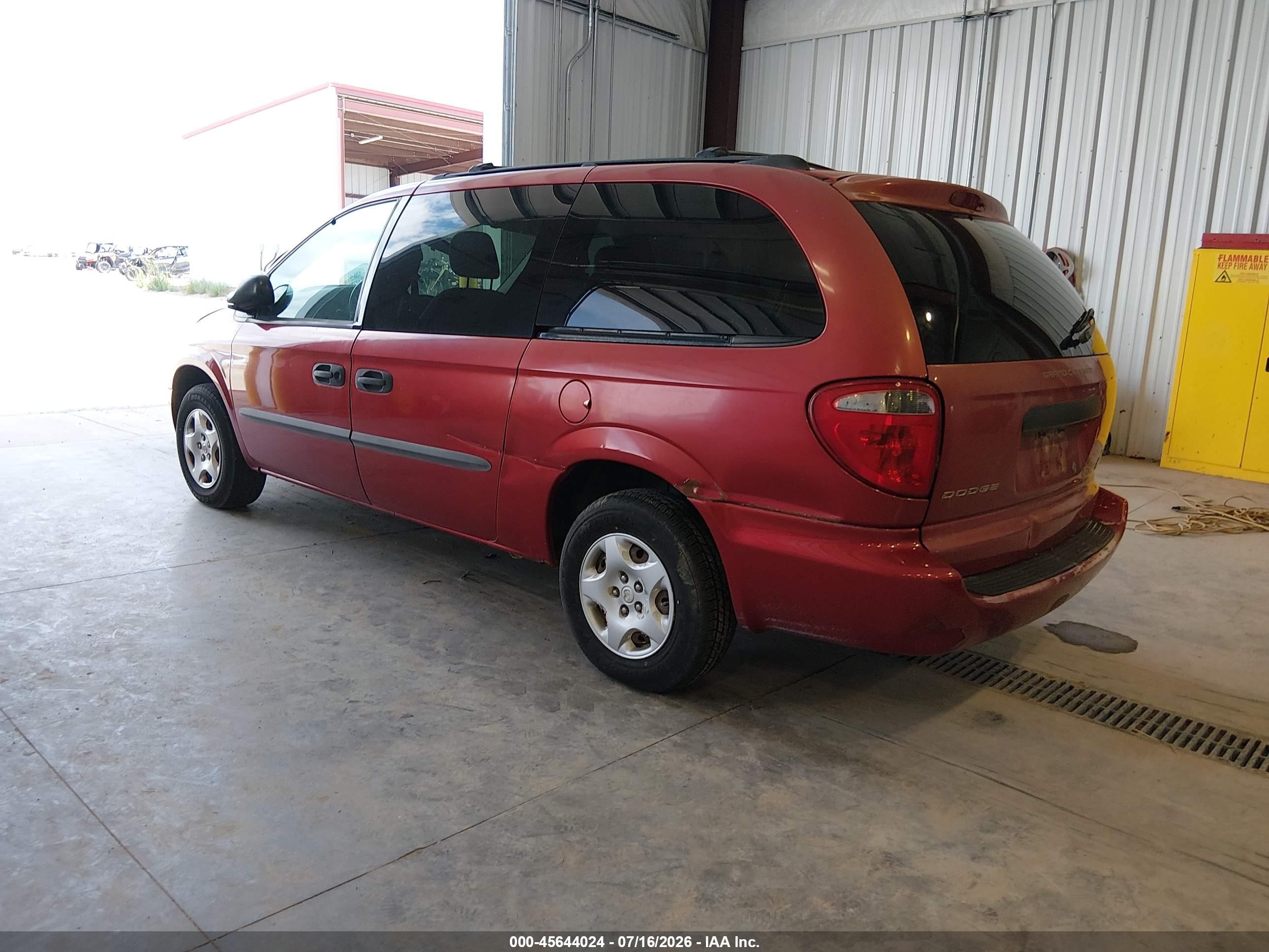 2003 Dodge Grand Caravan Se Red vin: 1D4GP24363B285311