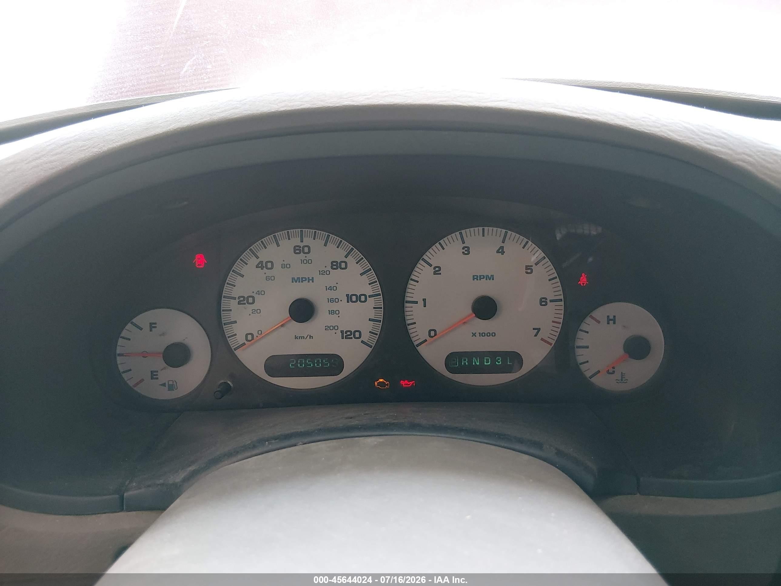 2003 Dodge Grand Caravan Se Red vin: 1D4GP24363B285311