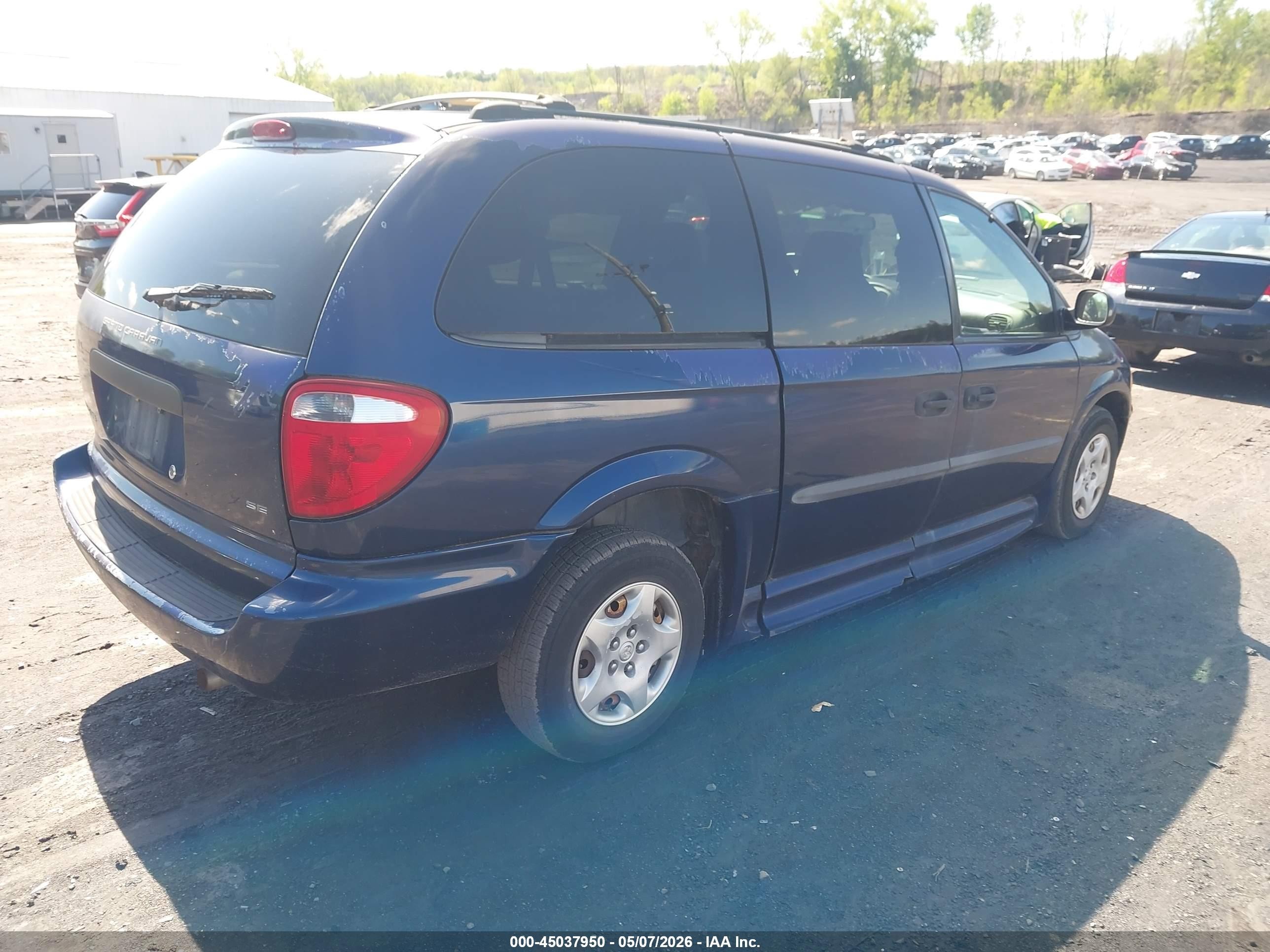 2003 Dodge Grand Caravan Se Blue vin: 1D4GP24383B157670