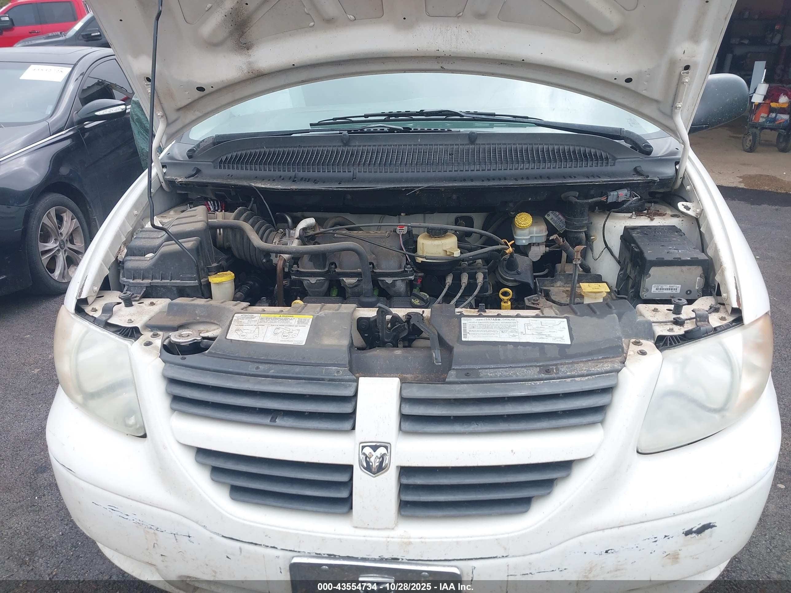 2007 Dodge Grand Caravan Se Белый vin: 1D4GP24E47B252072