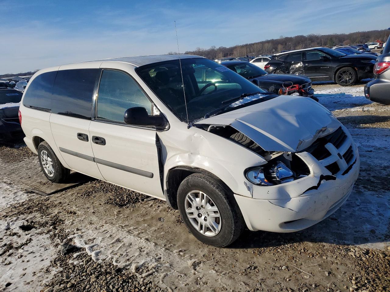 2006 Dodge Grand Caravan Se White vin: 1D4GP24E56B650017
