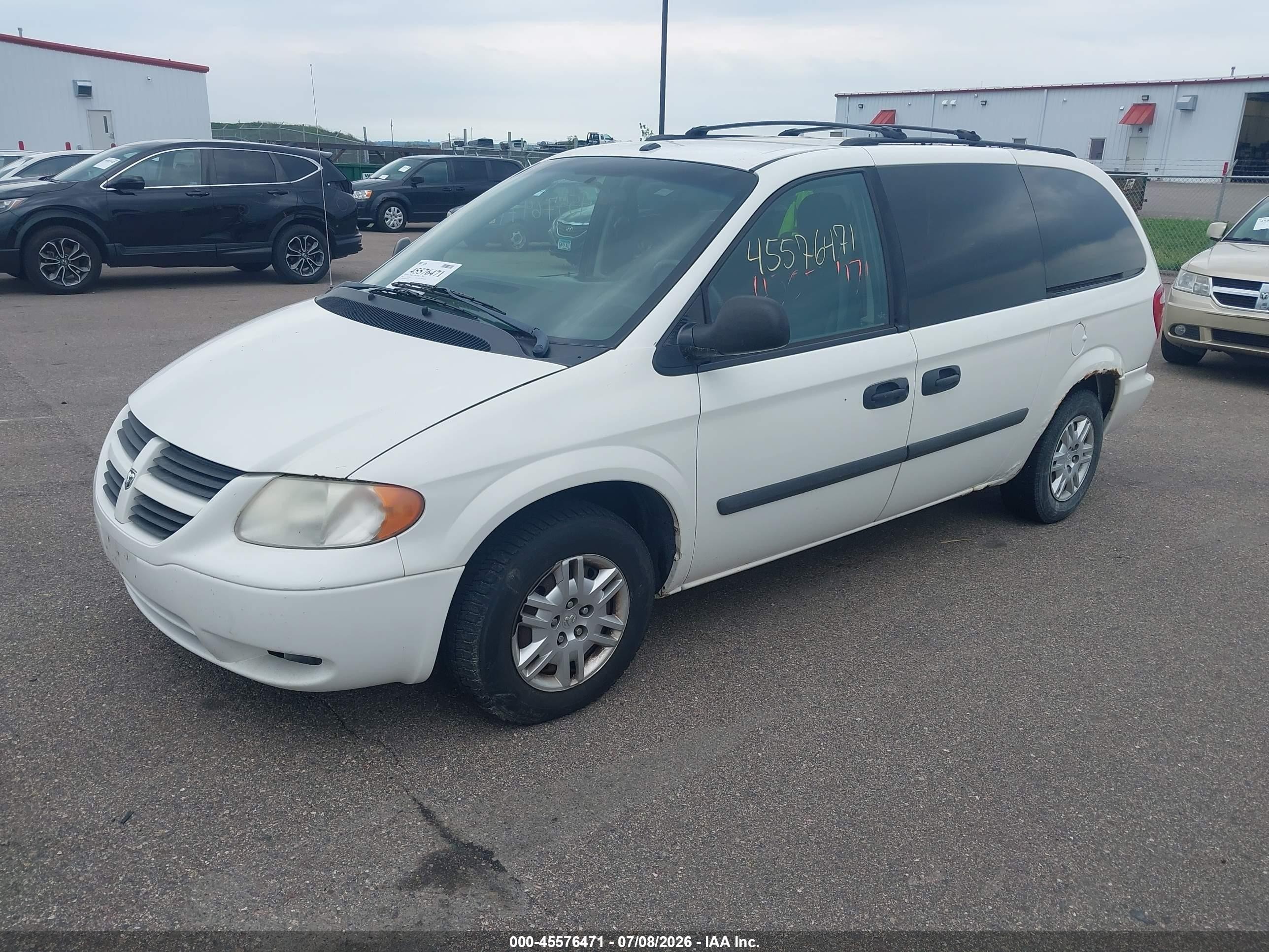 2006 Dodge Grand Caravan Se White vin: 1D4GP24R06B677483
