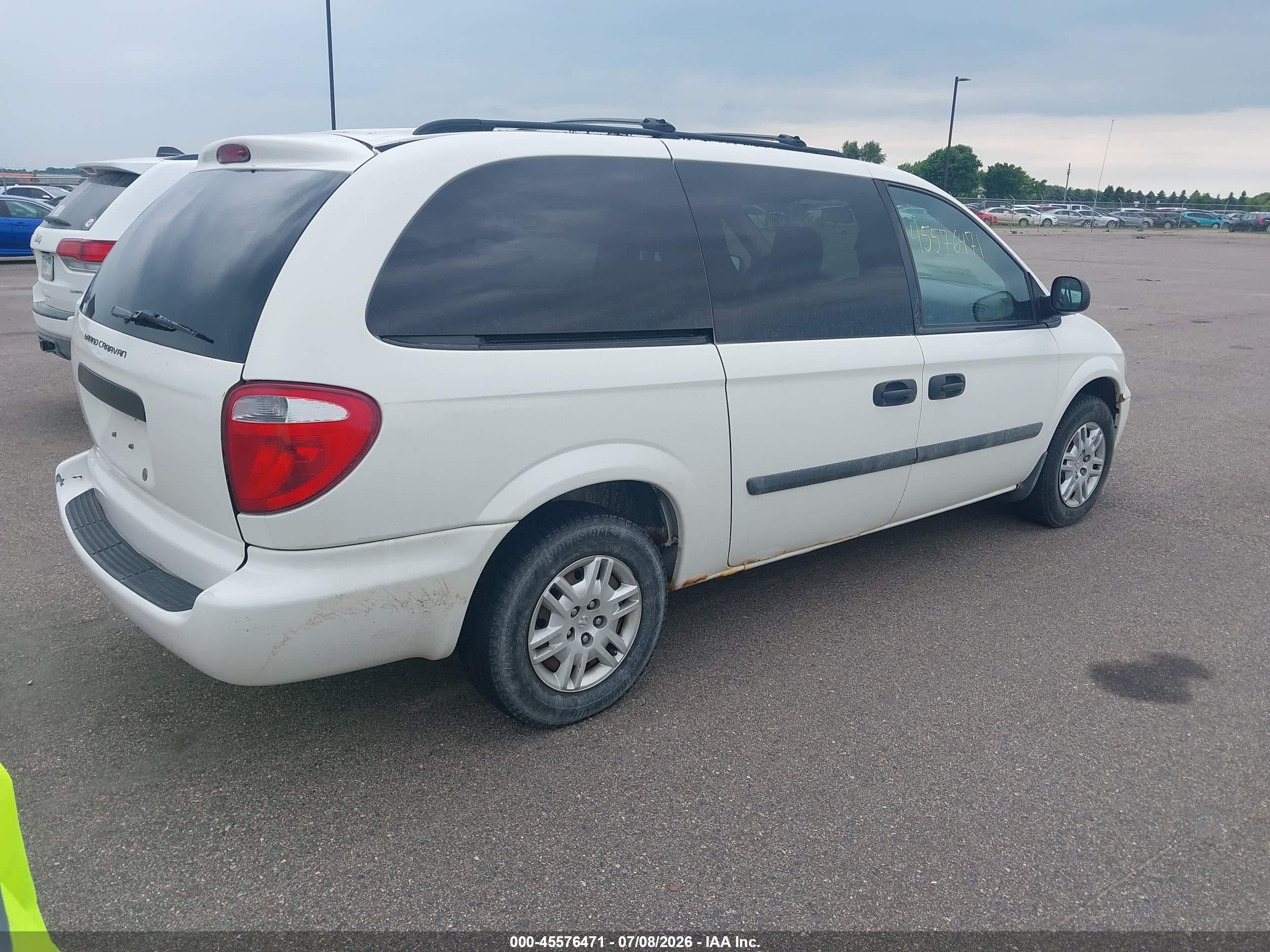 2006 Dodge Grand Caravan Se White vin: 1D4GP24R06B677483