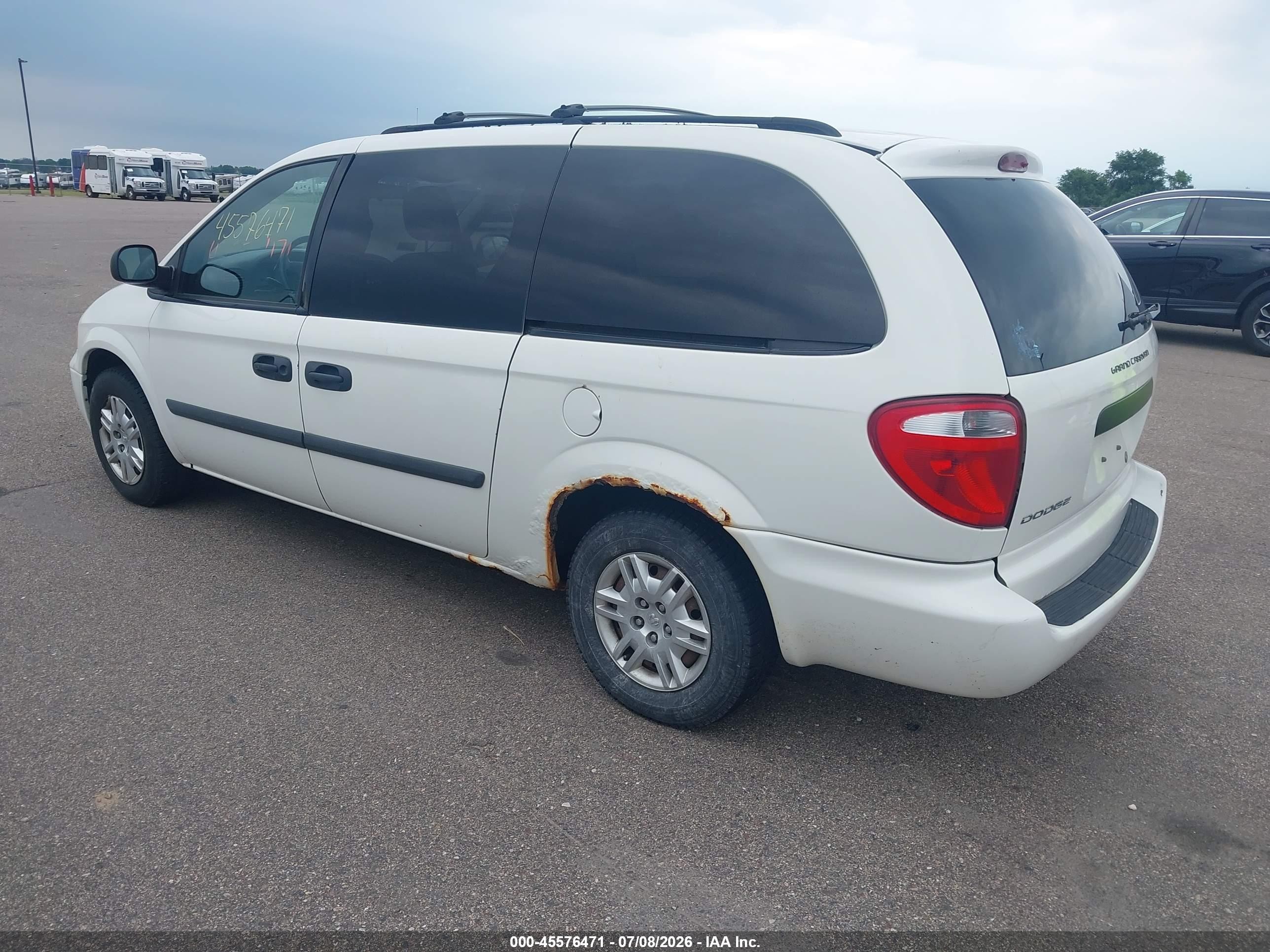 2006 Dodge Grand Caravan Se White vin: 1D4GP24R06B677483