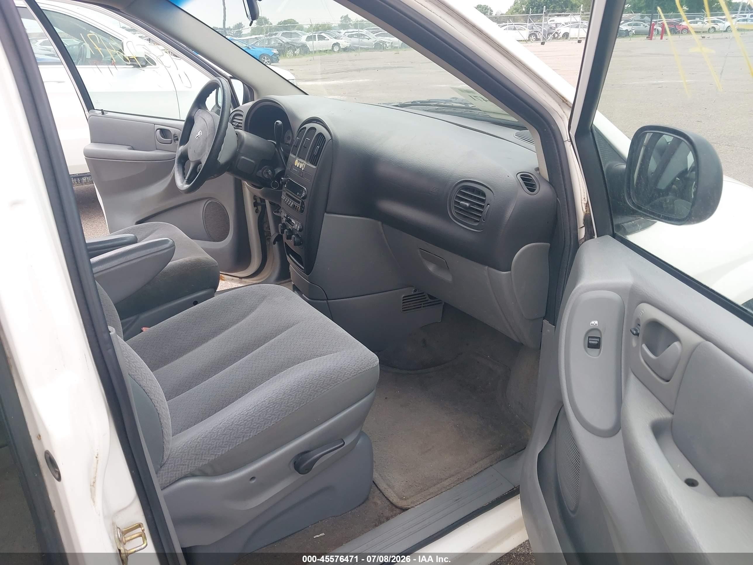 2006 Dodge Grand Caravan Se White vin: 1D4GP24R06B677483