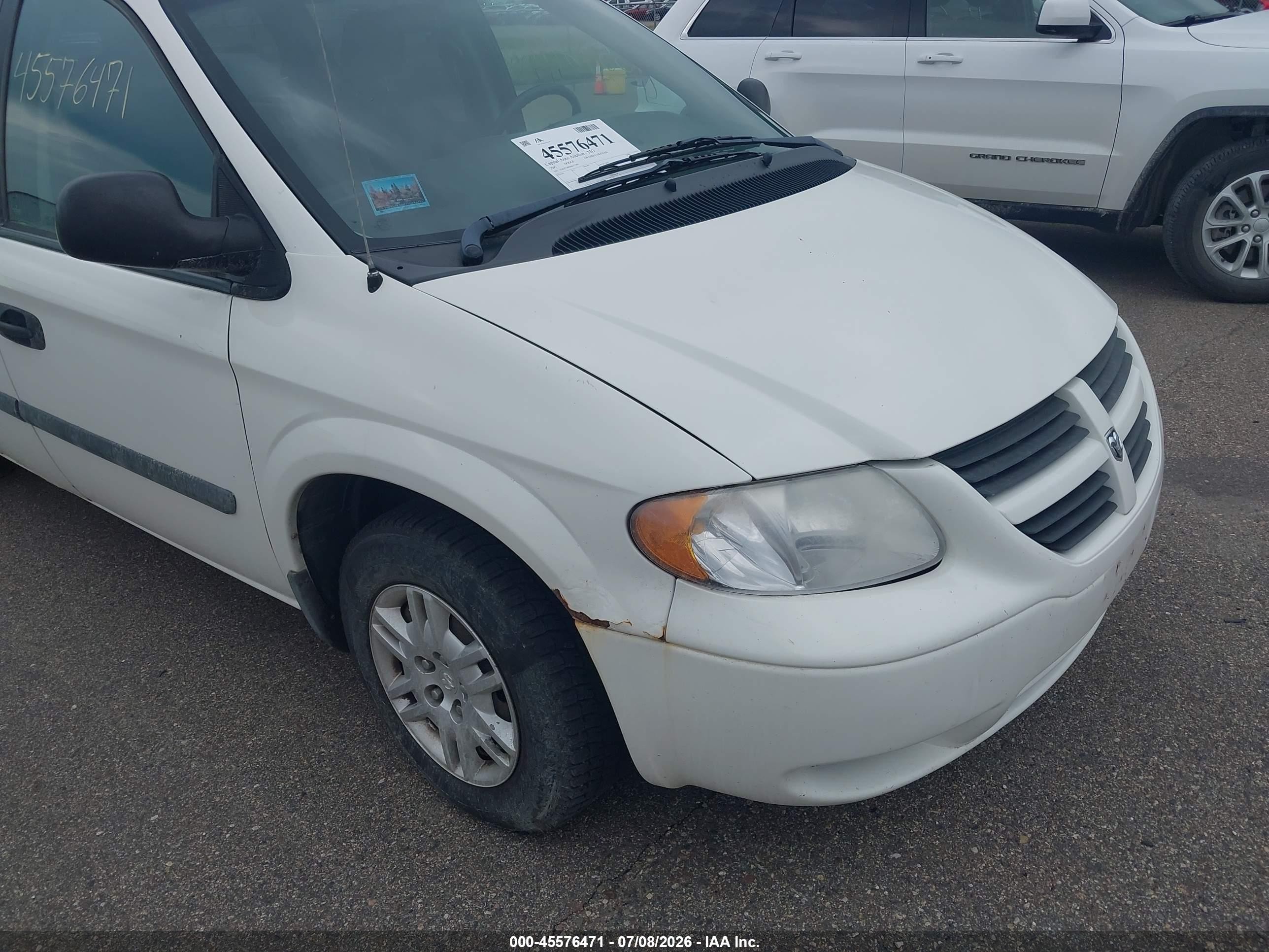 2006 Dodge Grand Caravan Se White vin: 1D4GP24R06B677483