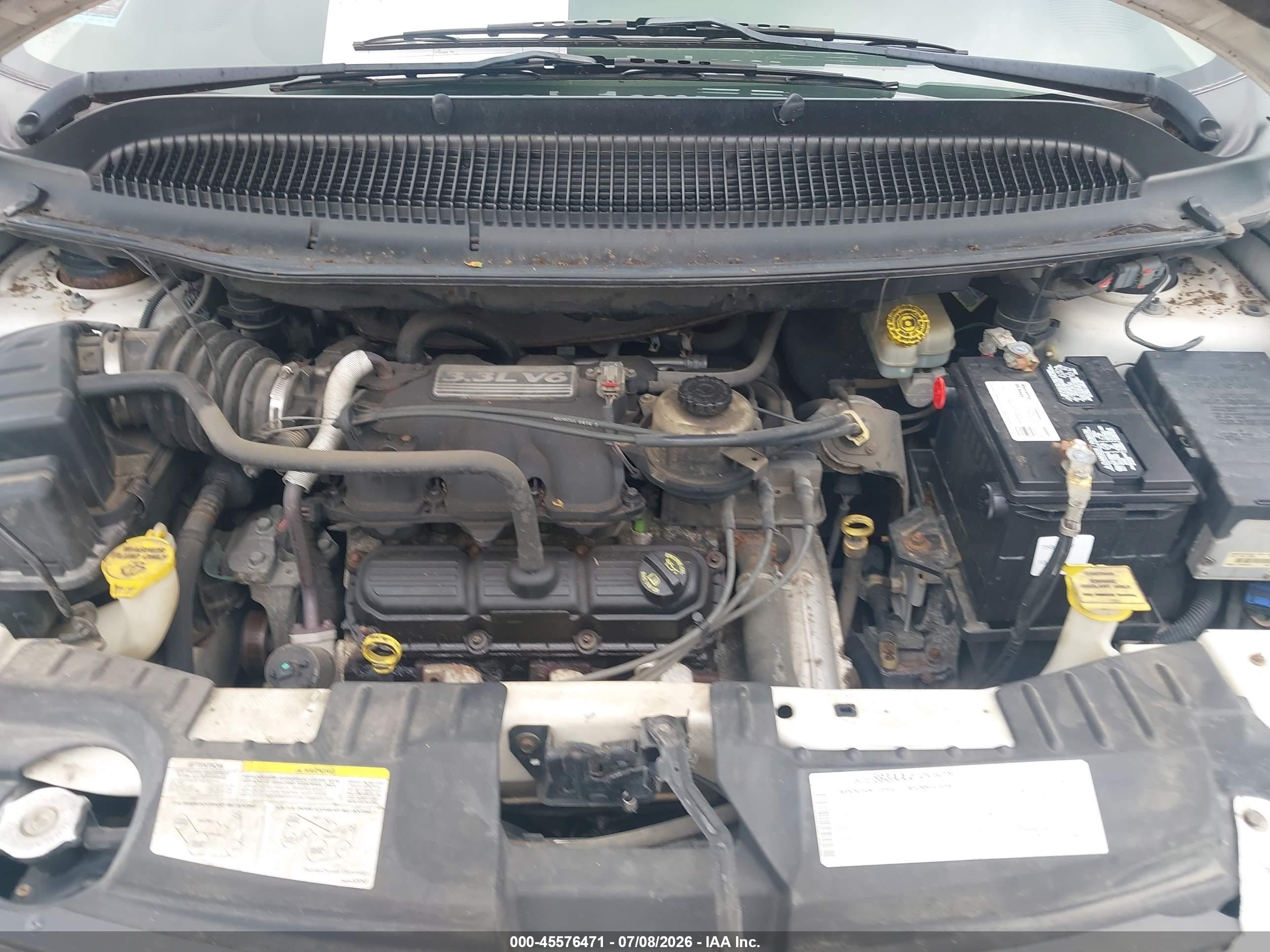 2006 Dodge Grand Caravan Se White vin: 1D4GP24R06B677483