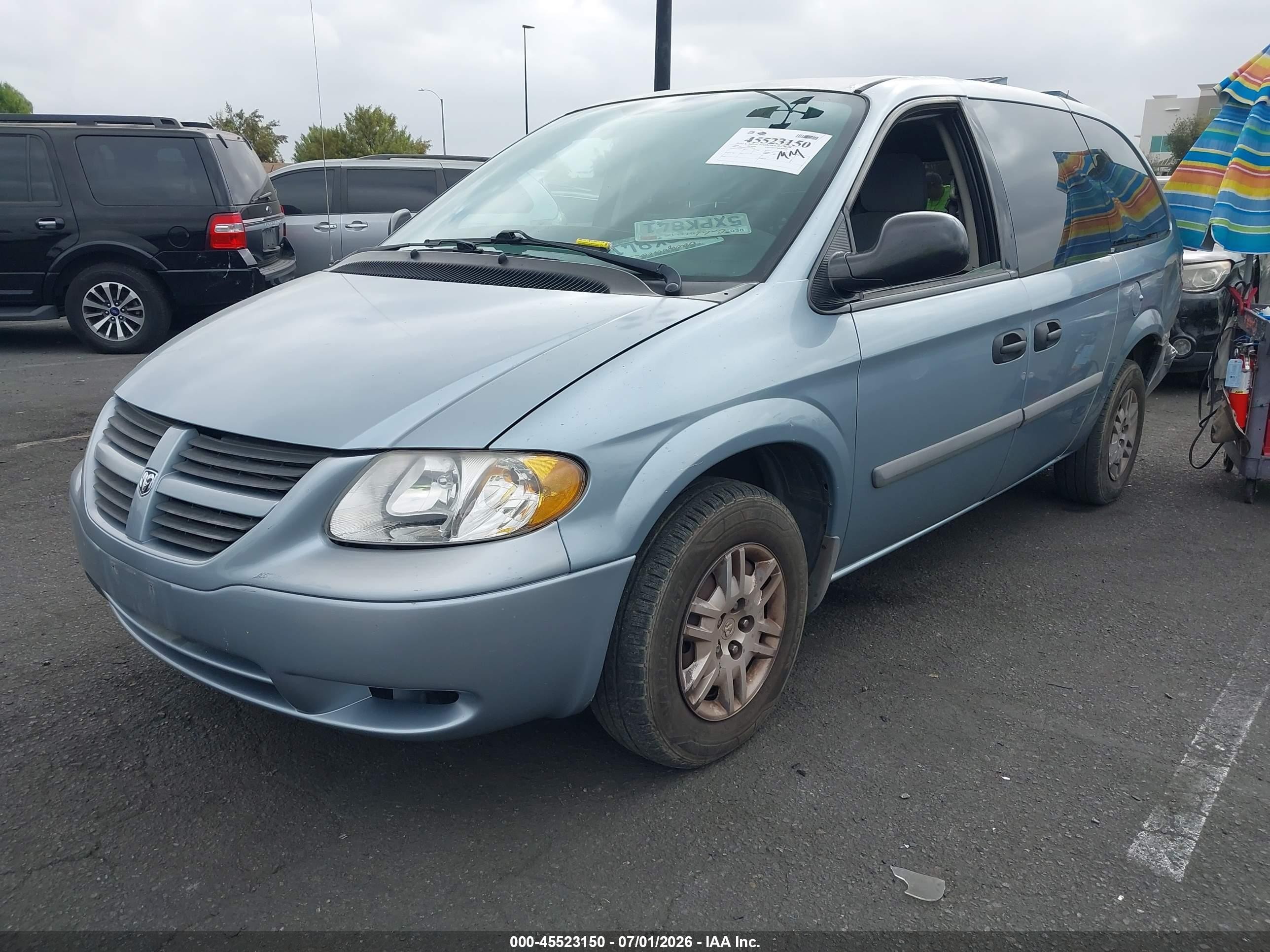 2006 Dodge Grand Caravan Se Blue vin: 1D4GP24R06B712250