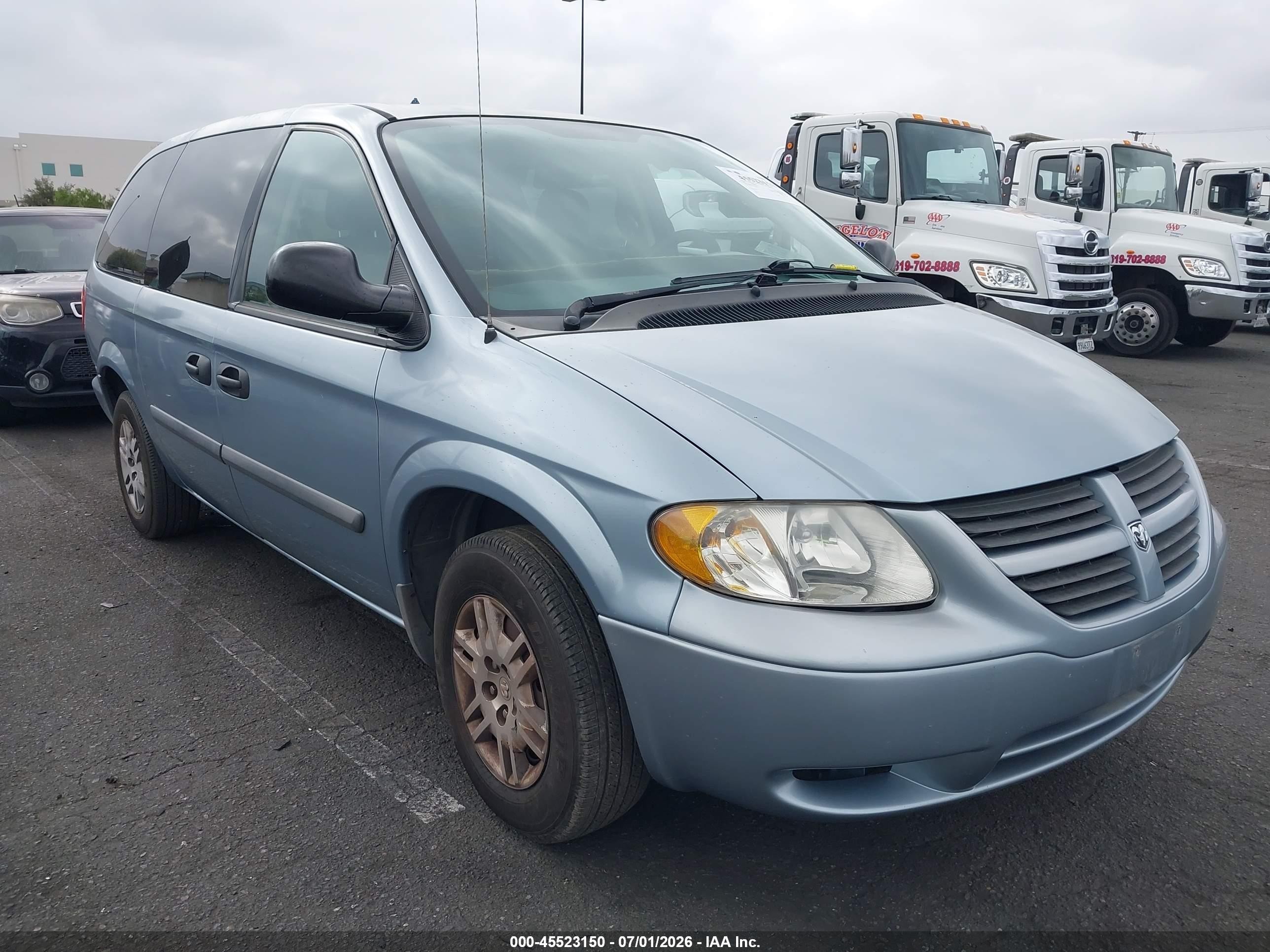 2006 Dodge Grand Caravan Se Blue vin: 1D4GP24R06B712250
