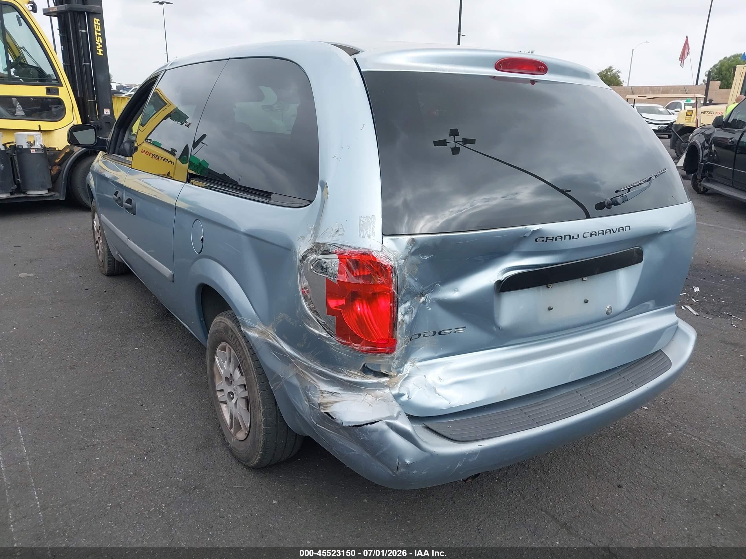 2006 Dodge Grand Caravan Se Blue vin: 1D4GP24R06B712250