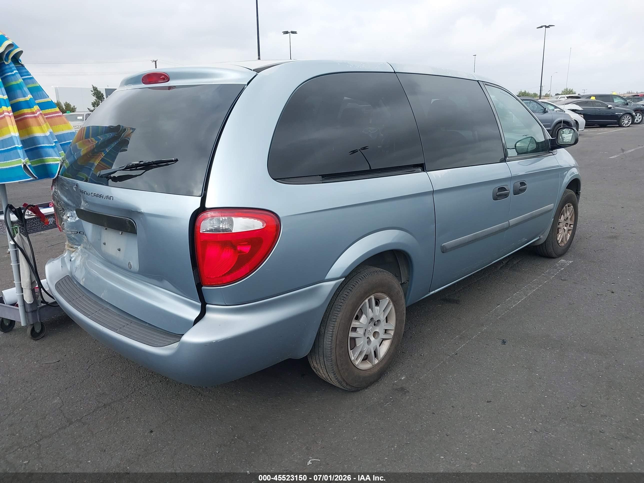 2006 Dodge Grand Caravan Se Blue vin: 1D4GP24R06B712250
