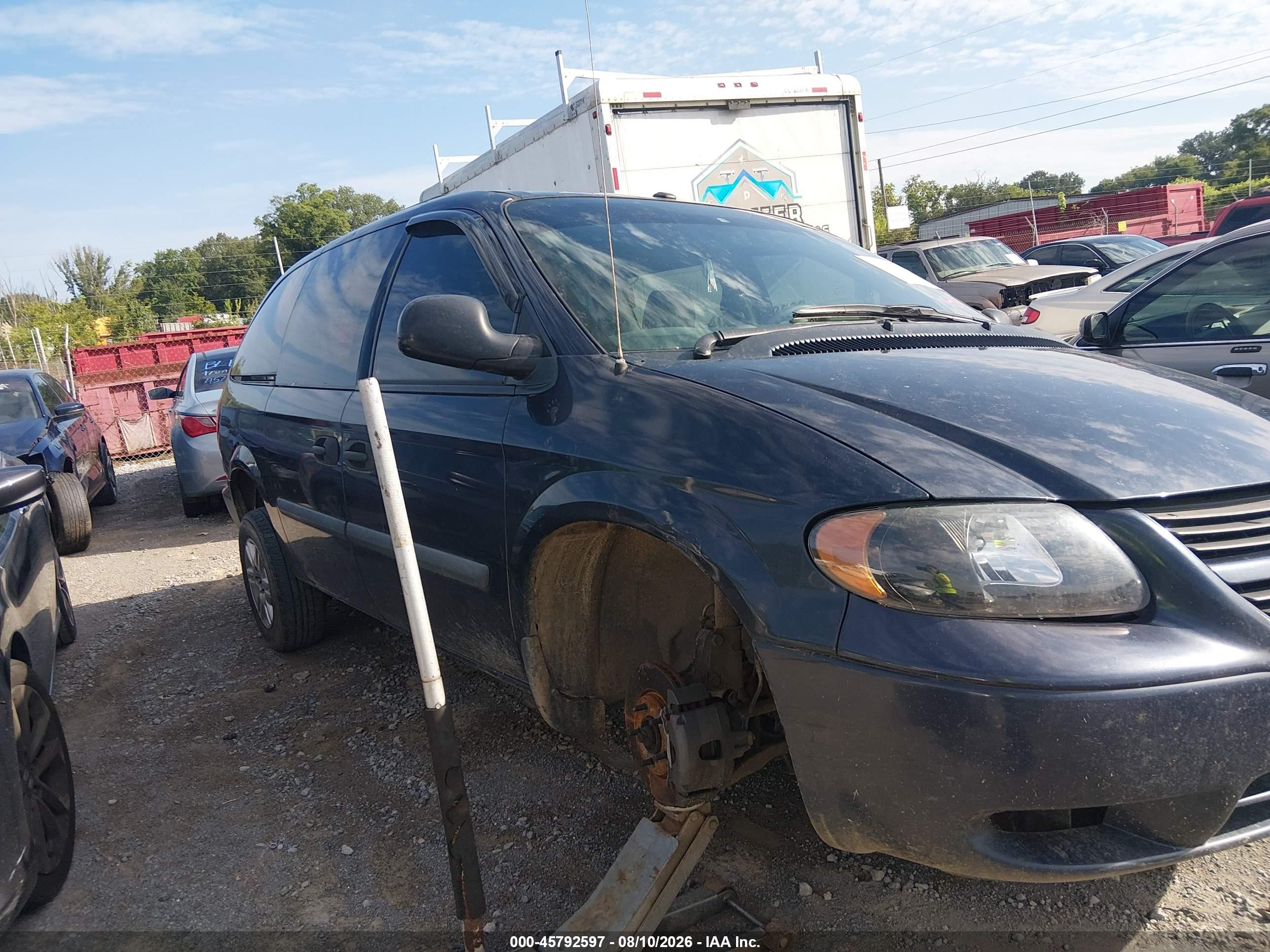 2007 Dodge Grand Caravan Se Blue vin: 1D4GP24R07B138587