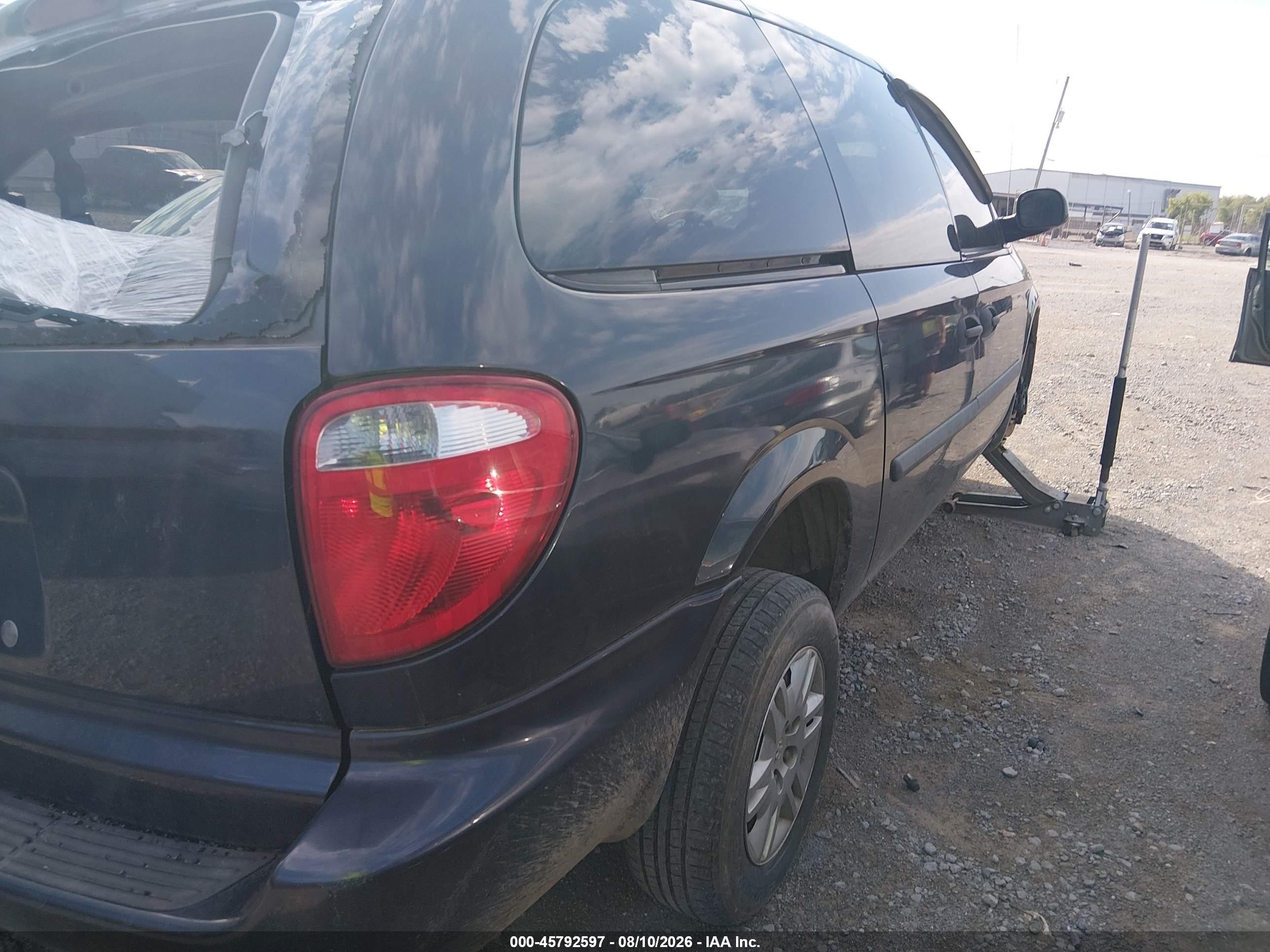 2007 Dodge Grand Caravan Se Blue vin: 1D4GP24R07B138587
