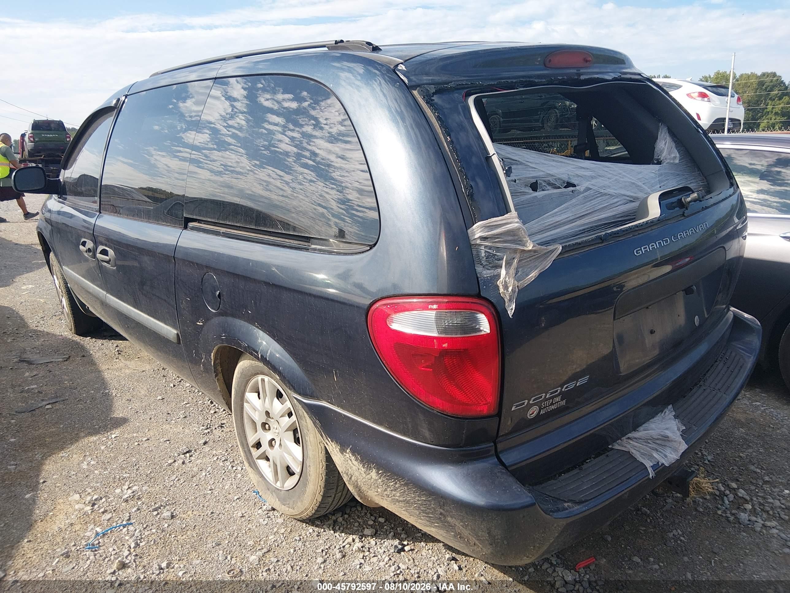 2007 Dodge Grand Caravan Se Blue vin: 1D4GP24R07B138587