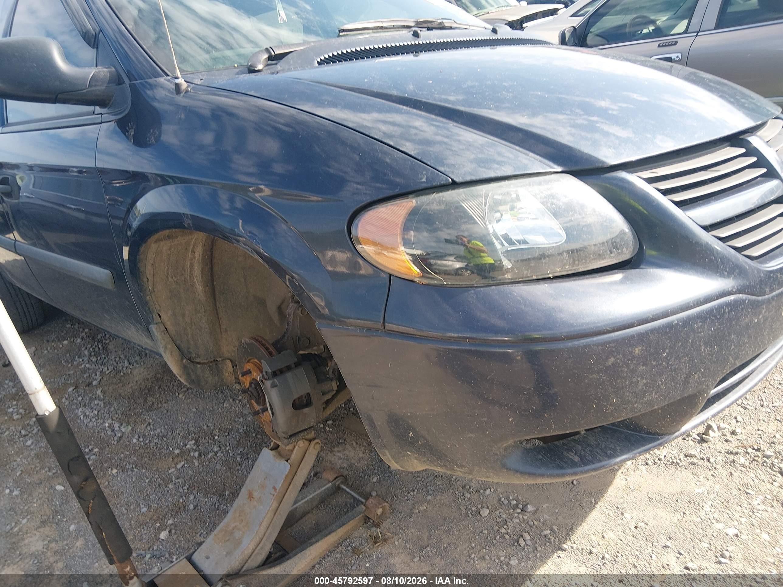 2007 Dodge Grand Caravan Se Blue vin: 1D4GP24R07B138587