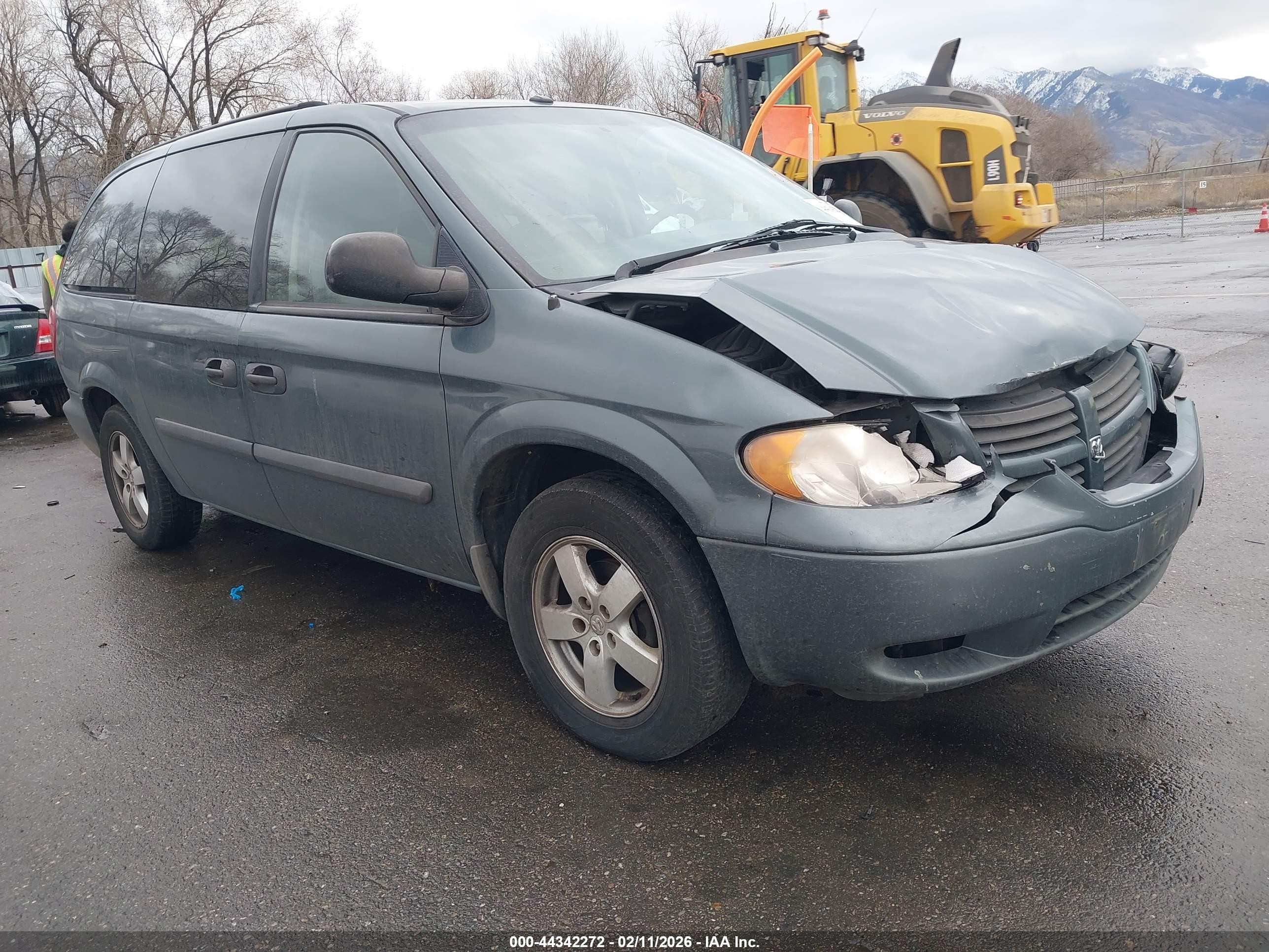 2007 Dodge Grand Caravan Se Синий vin: 1D4GP24R07B167474