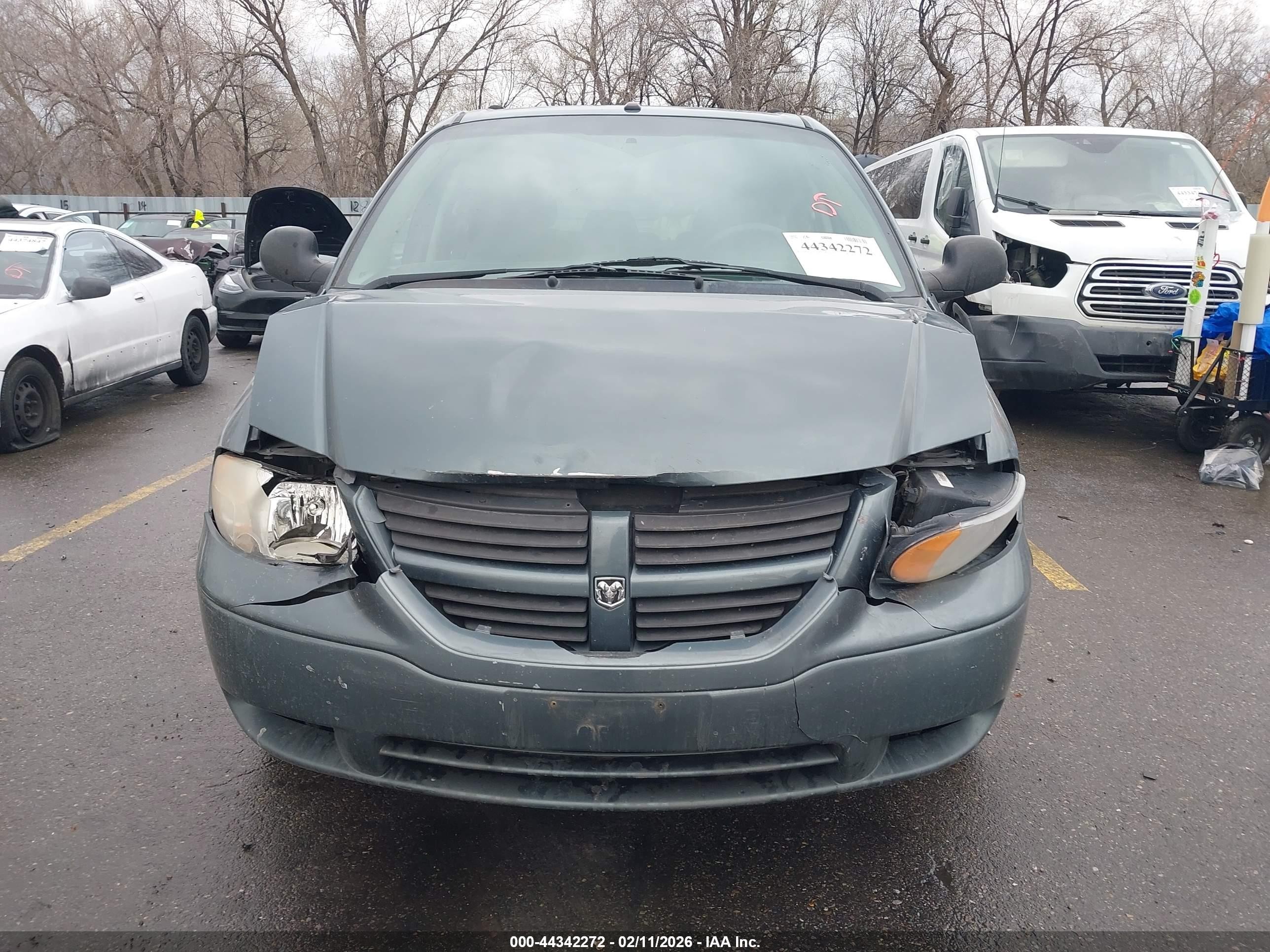 2007 Dodge Grand Caravan Se Синий vin: 1D4GP24R07B167474