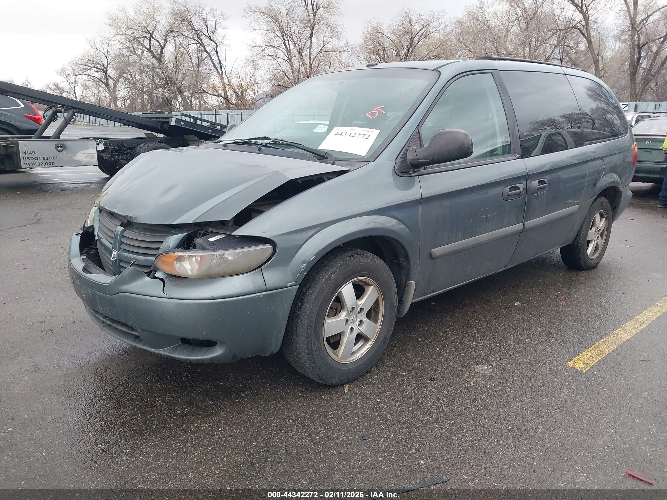 2007 Dodge Grand Caravan Se Синий vin: 1D4GP24R07B167474