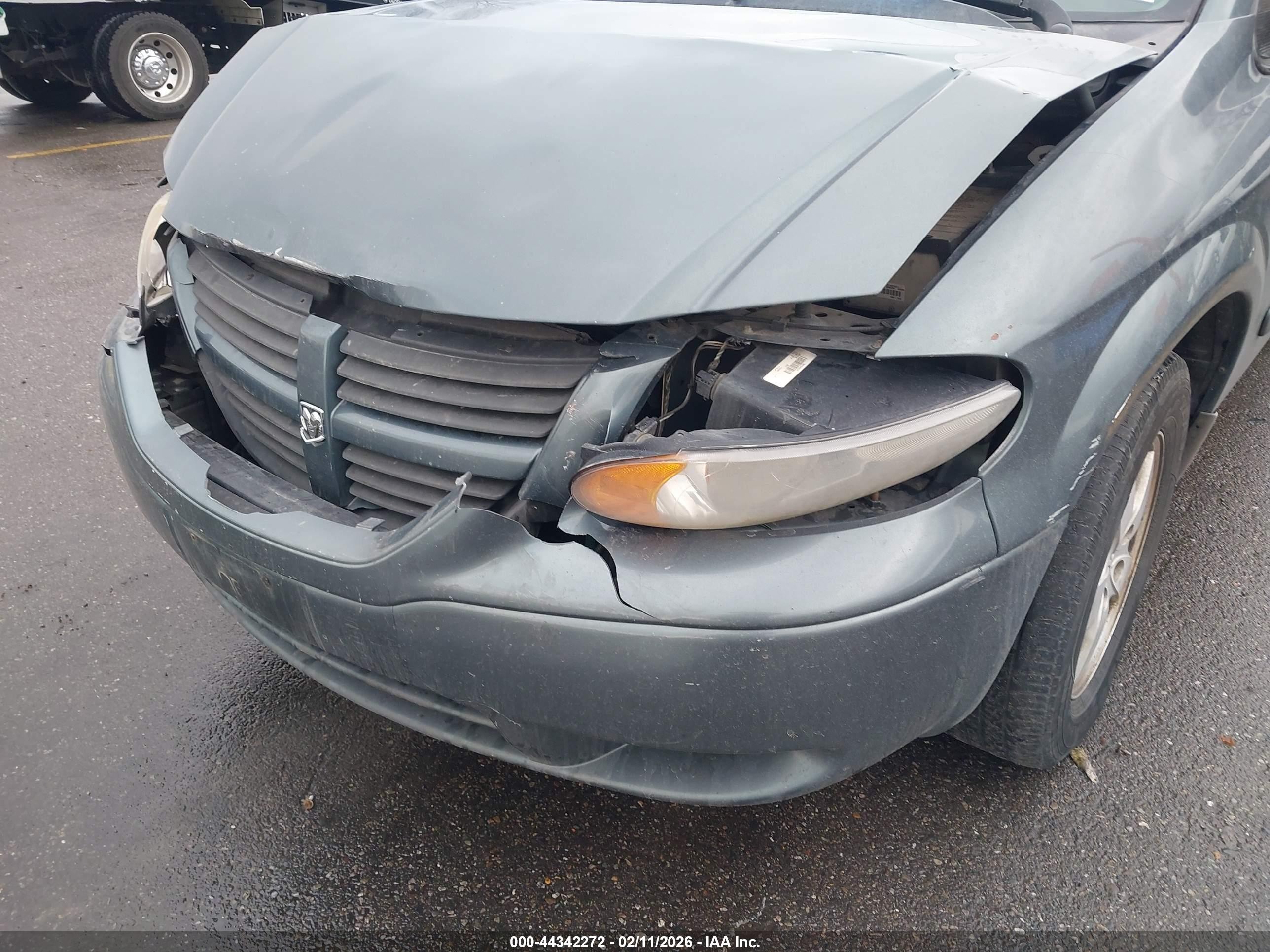 2007 Dodge Grand Caravan Se Синий vin: 1D4GP24R07B167474
