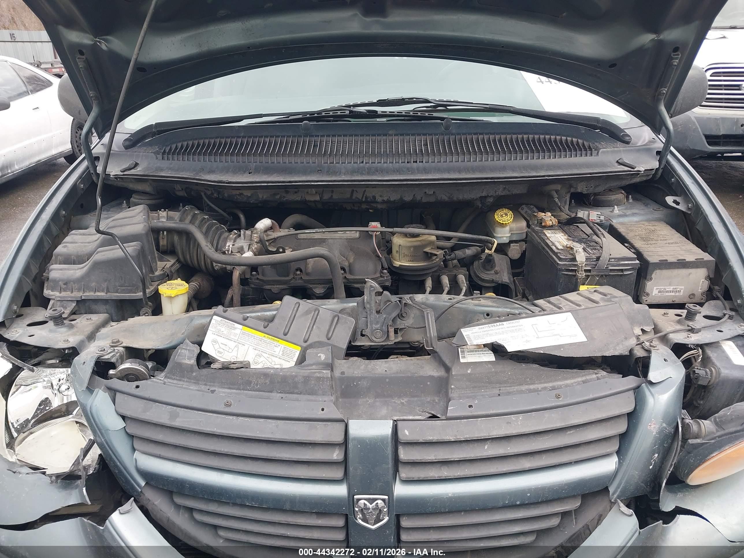 2007 Dodge Grand Caravan Se Синий vin: 1D4GP24R07B167474