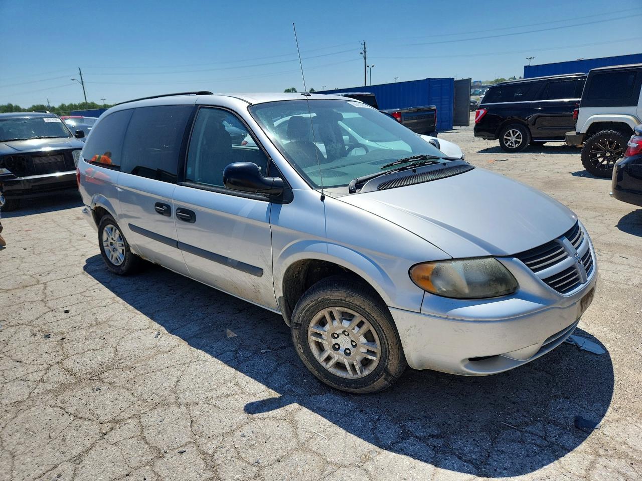 2007 Dodge Grand Caravan Se Silver vin: 1D4GP24R07B187322