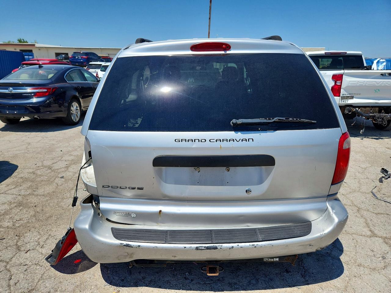 2007 Dodge Grand Caravan Se Silver vin: 1D4GP24R07B187322