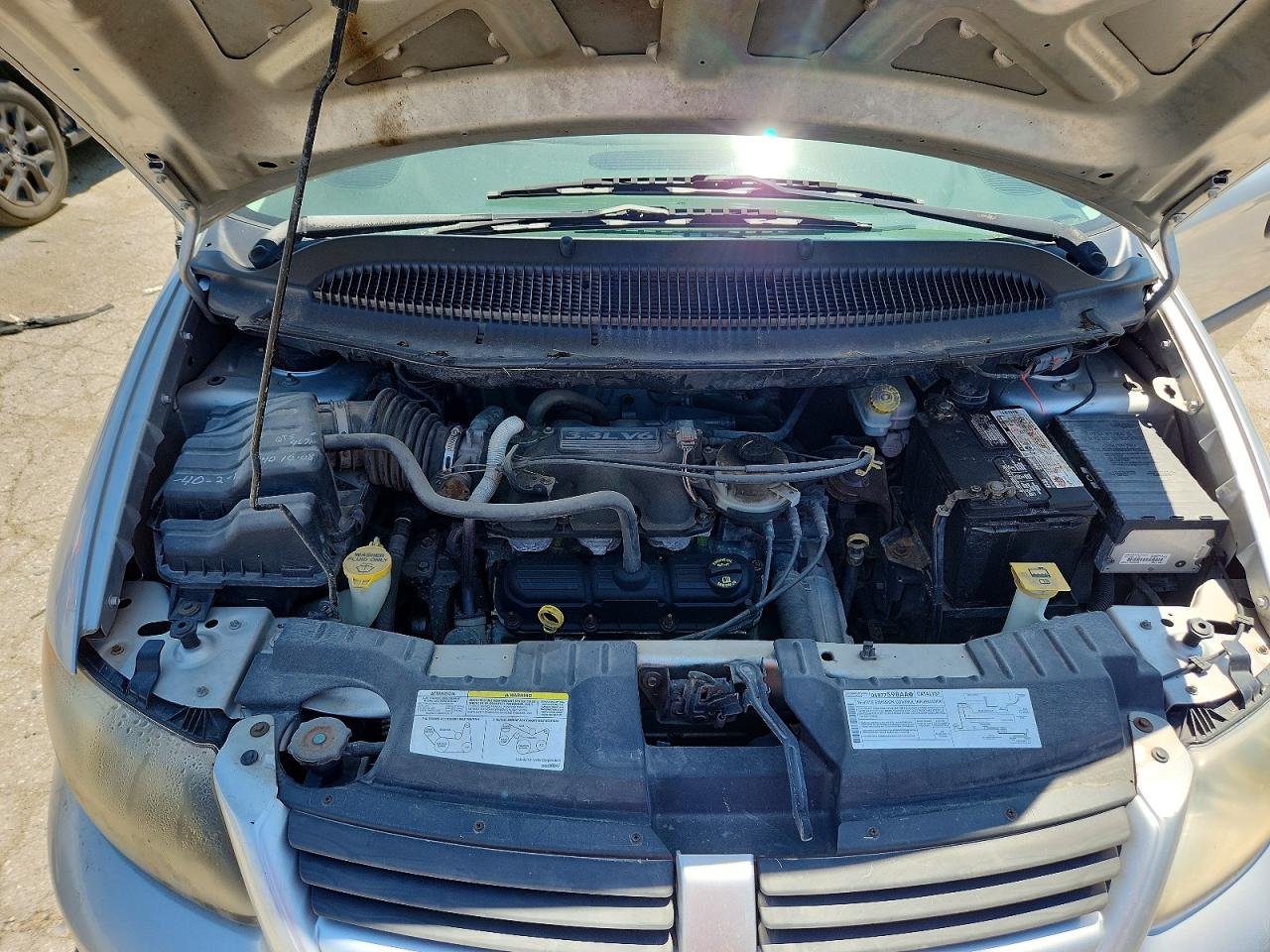 2007 Dodge Grand Caravan Se Silver vin: 1D4GP24R07B187322