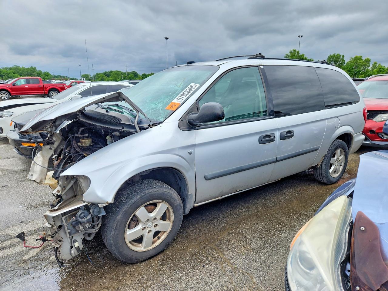 2005 Dodge Grand Caravan Se Silver vin: 1D4GP24R15B282954